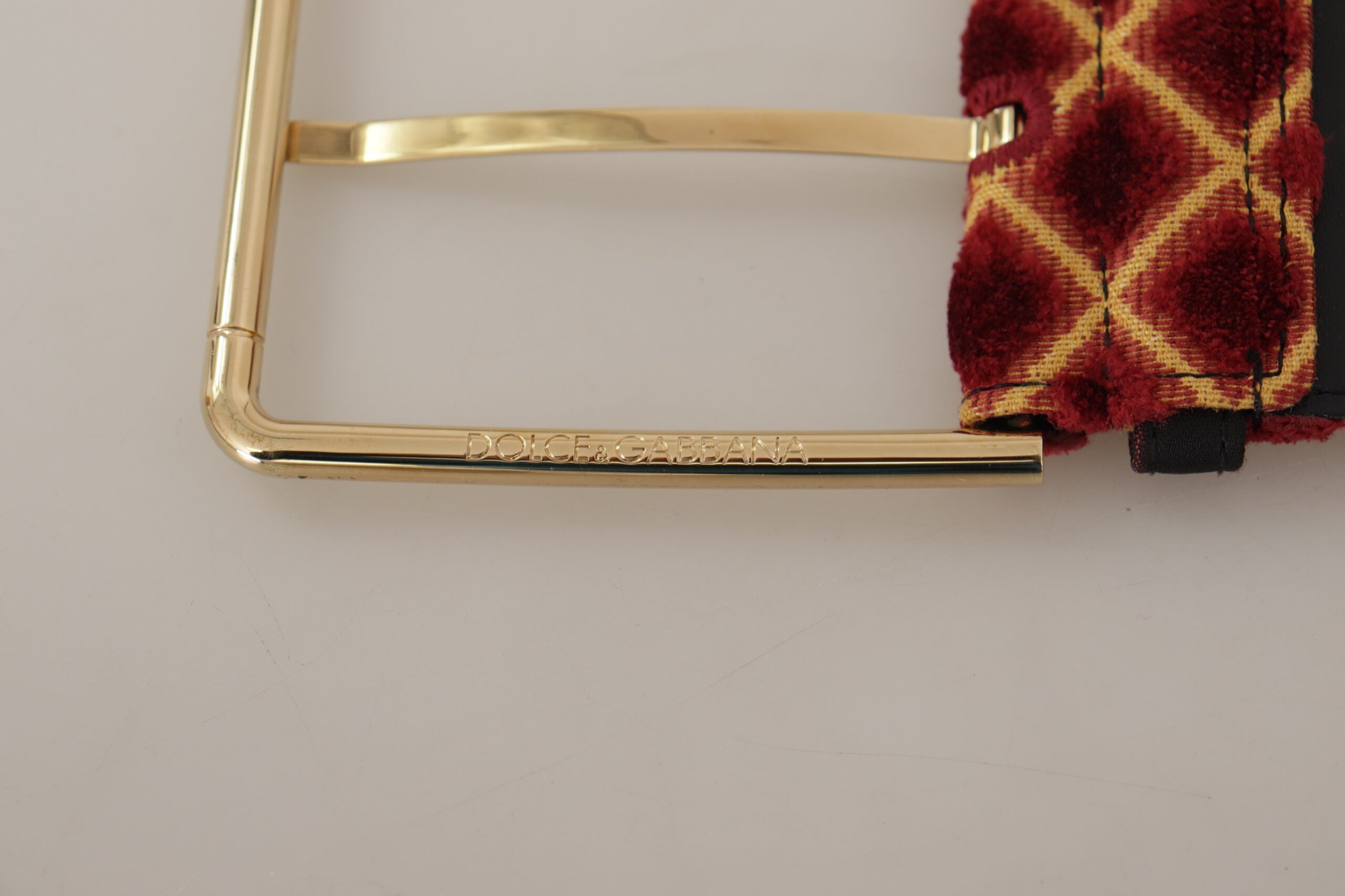 Dolce & Gabbana Multicolor Wide Leather Floral Gold Metal Buckle Belt-5
