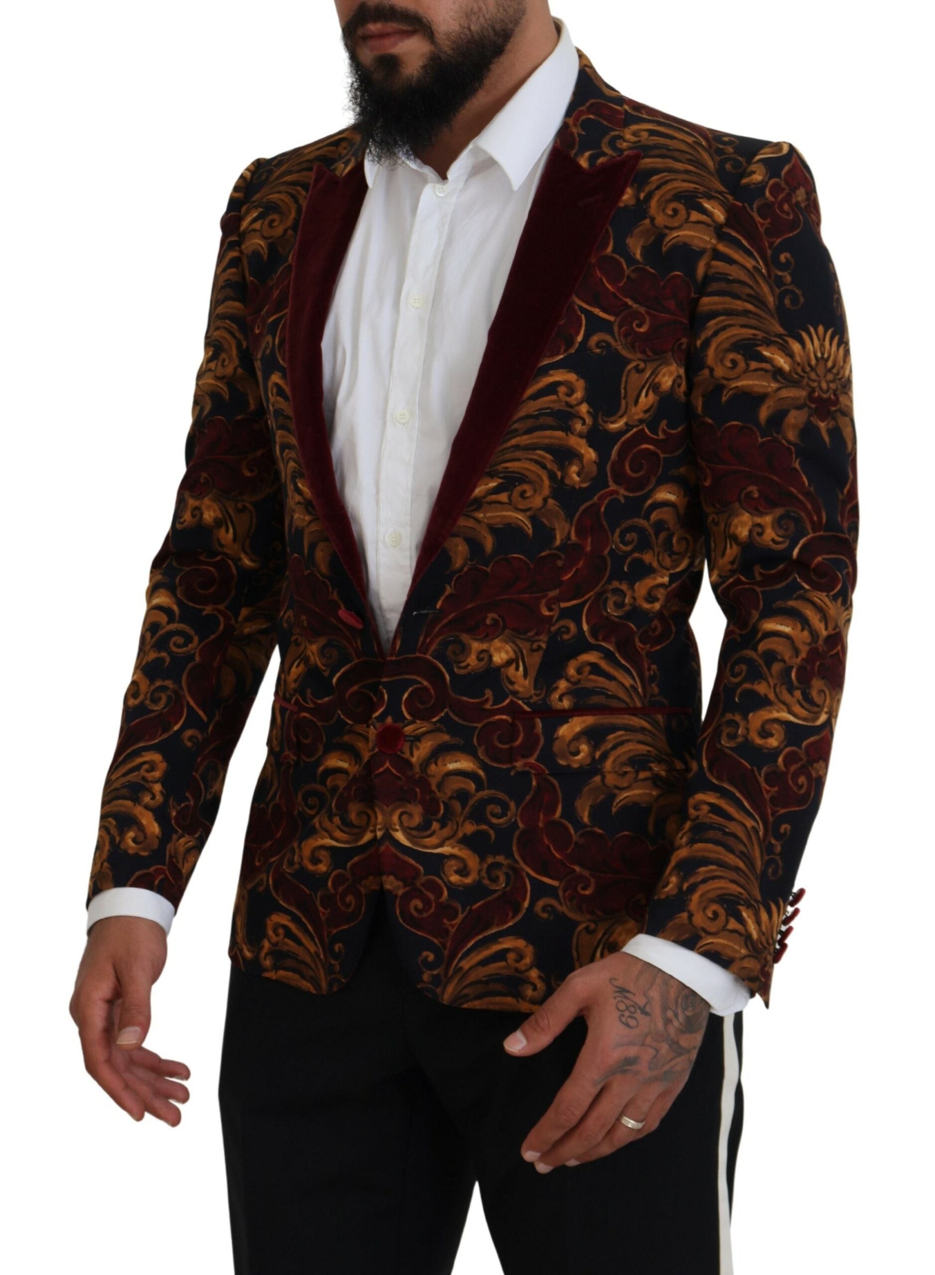Dolce & Gabbana Multicolor Floral Single-Breasted Martini Blazer-2