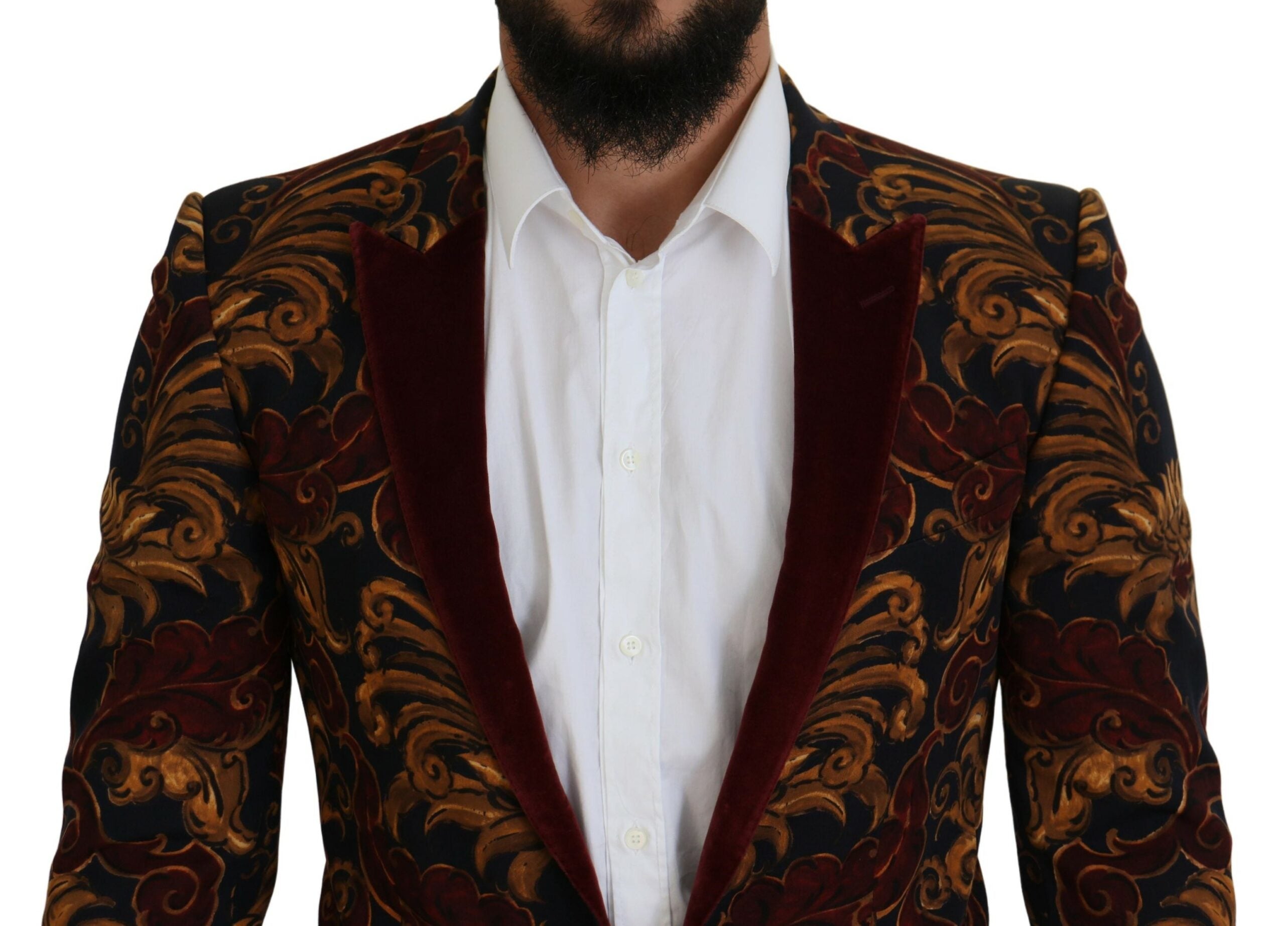 Dolce & Gabbana Multicolor Floral Single-Breasted Martini Blazer-4