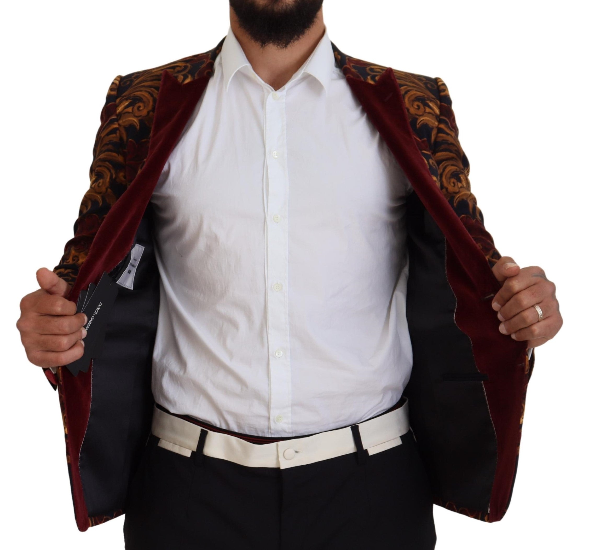 Dolce & Gabbana Multicolor Floral Single-Breasted Martini Blazer-6