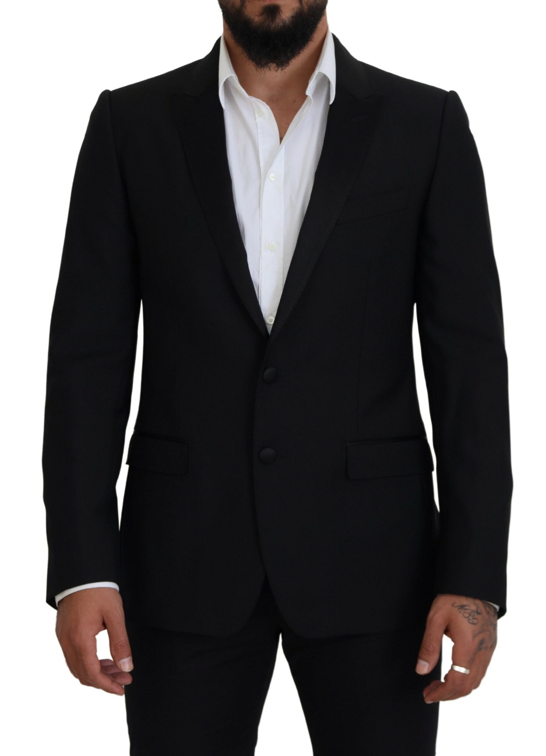 Dolce & Gabbana Black slim-fit Martini blazer-1