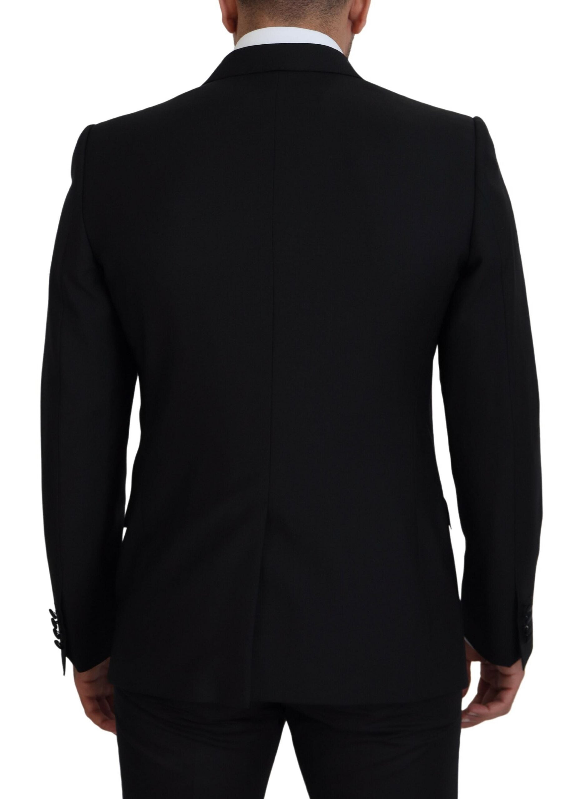 Dolce & Gabbana Black slim-fit Martini blazer-3