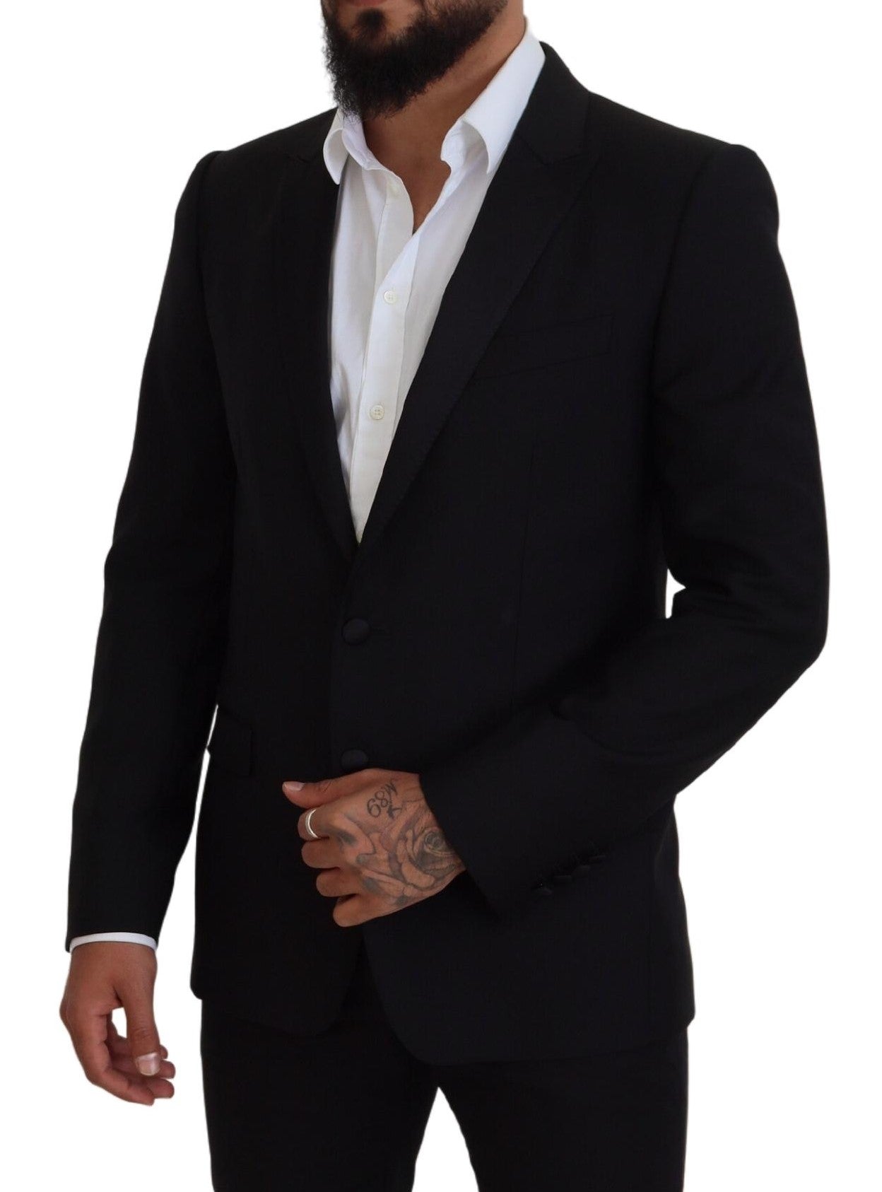 Dolce & Gabbana Schwarzer schmal geschnittener Martini-Blazer-5