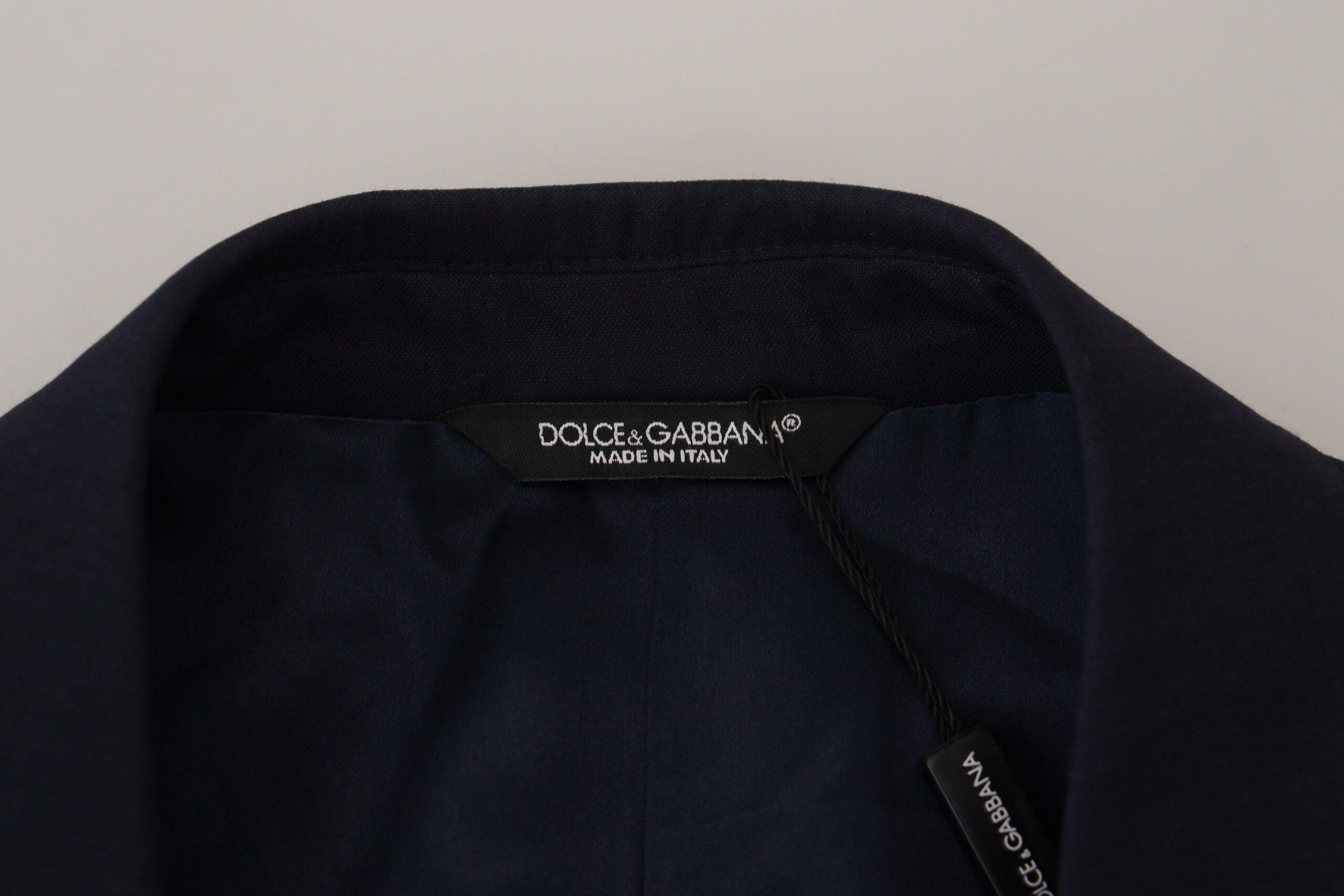 Dolce & Gabbana Blue Wool Coat Slim Fit Formal Blazer-8