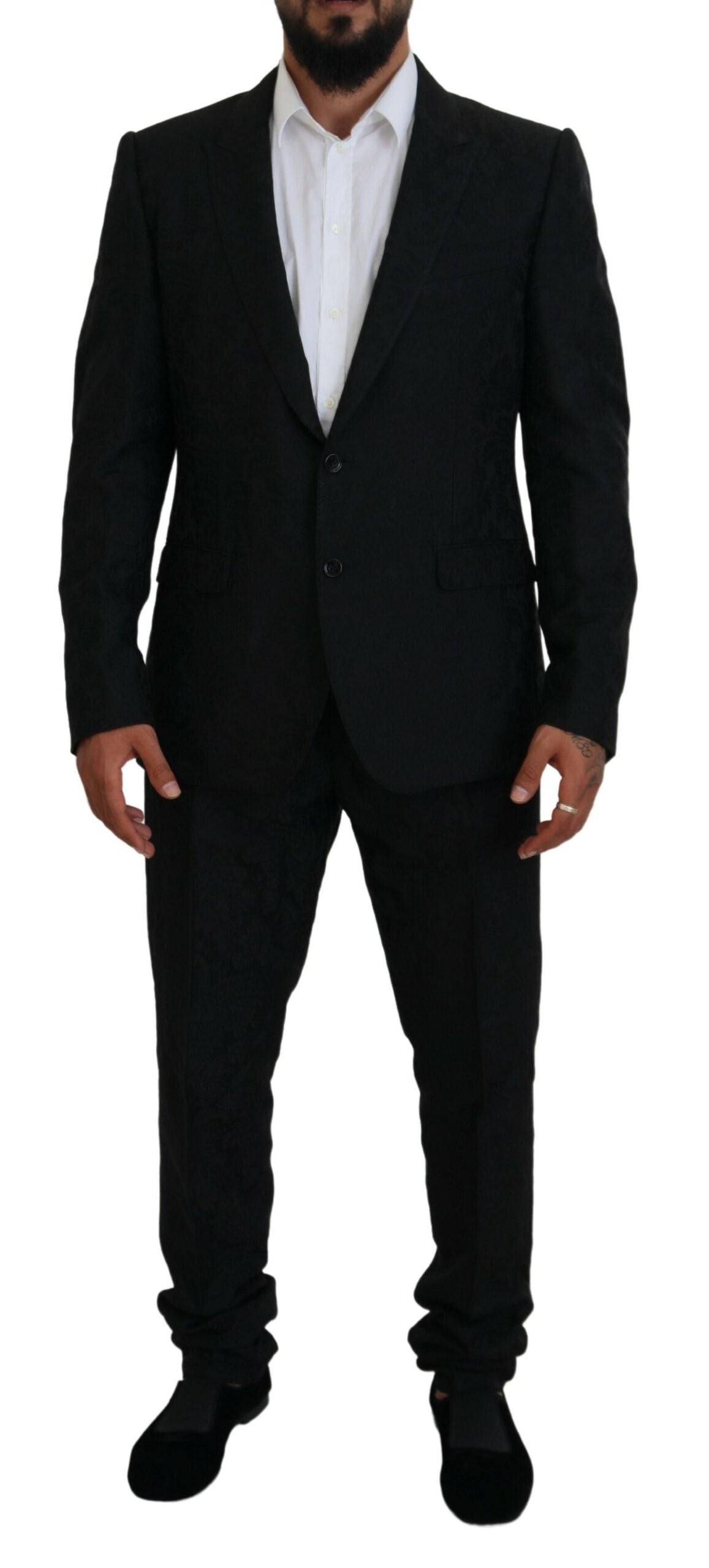 Dolce & Gabbana Schwarzer einreihiger 2-teiliger MARTINI Anzug-1