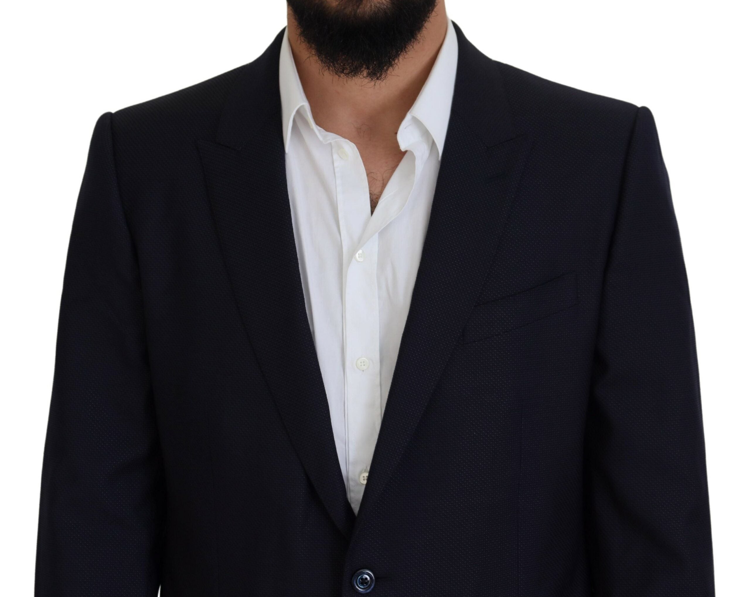 Dolce & Gabbana Blue single-breasted 2-piece MARTINI suit-4