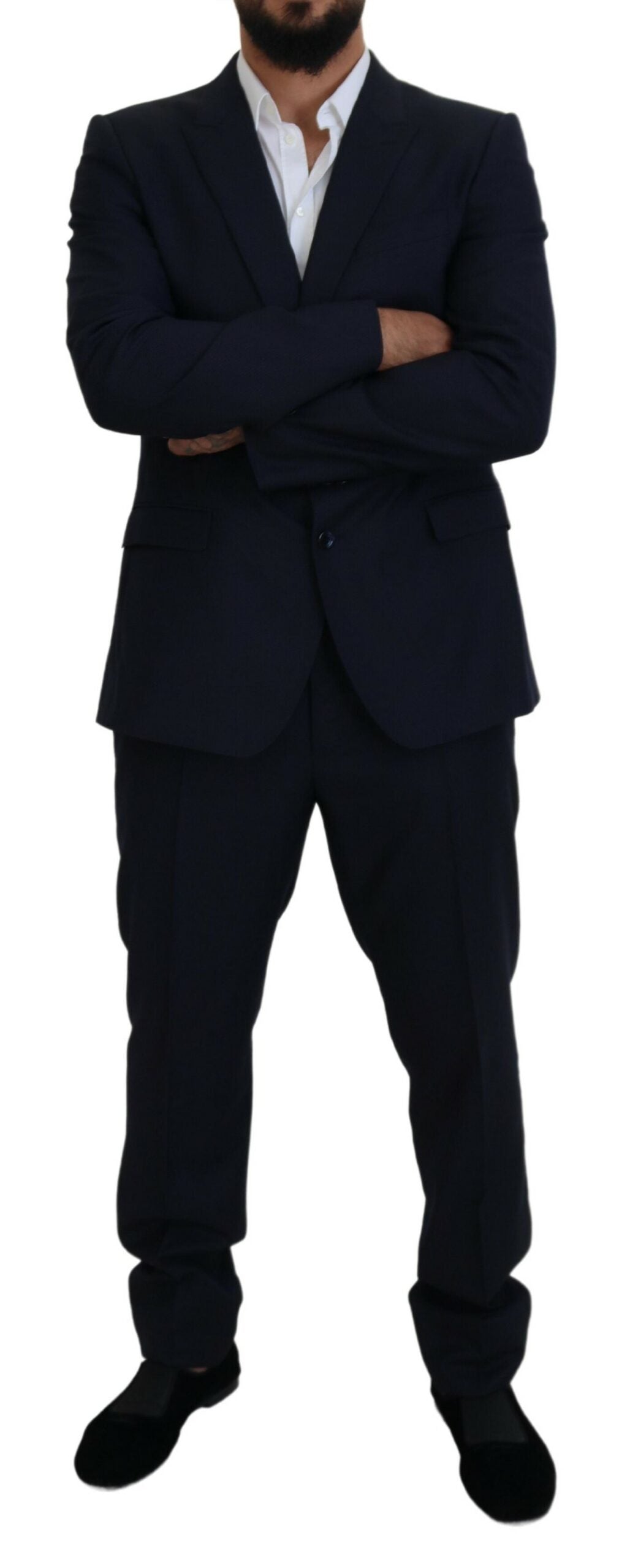 Dolce & Gabbana Blue single-breasted 2-piece MARTINI suit-5