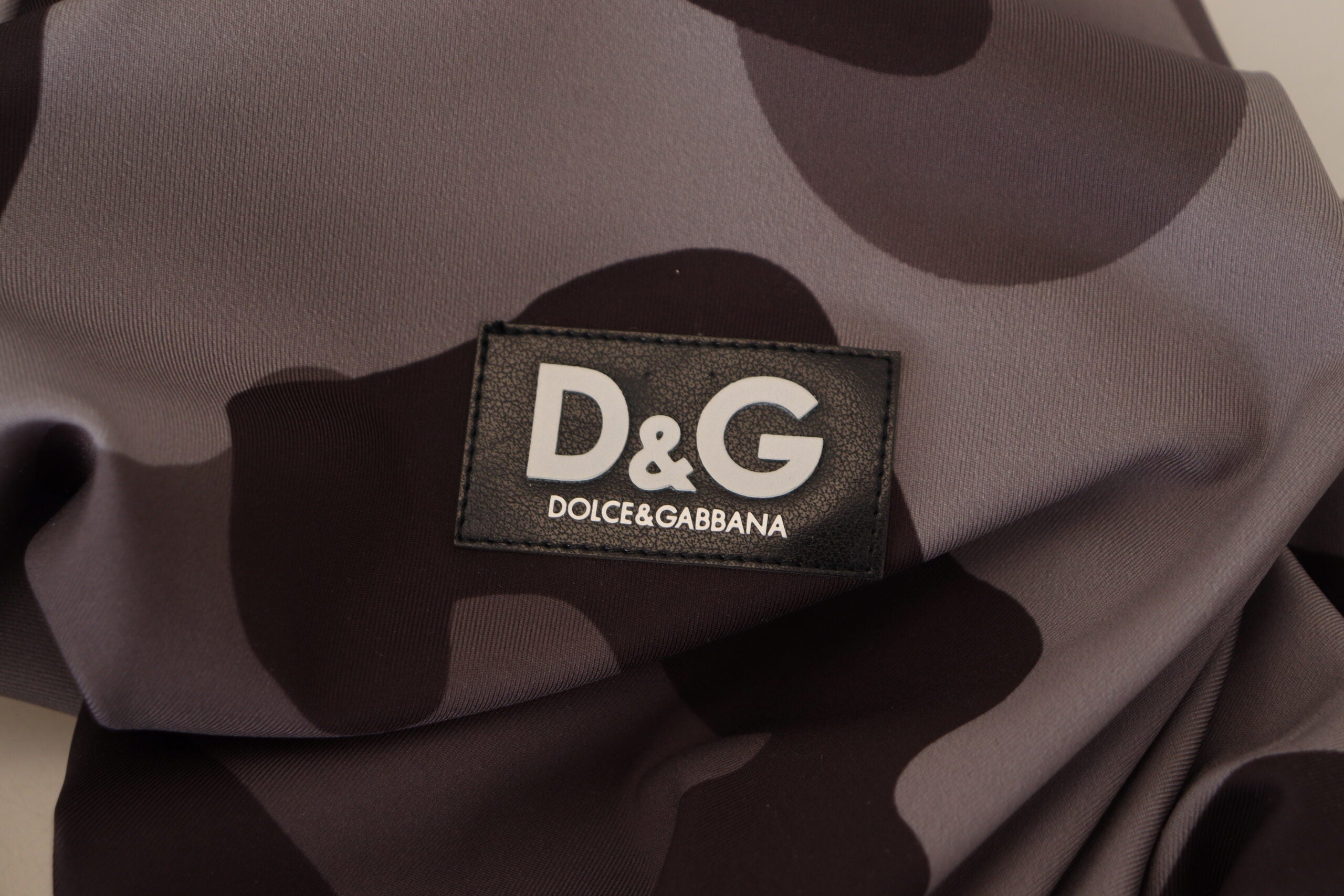 Dolce & Gabbana Grey Patterned Polyester Neoprene Wetsuit Swimwear-7