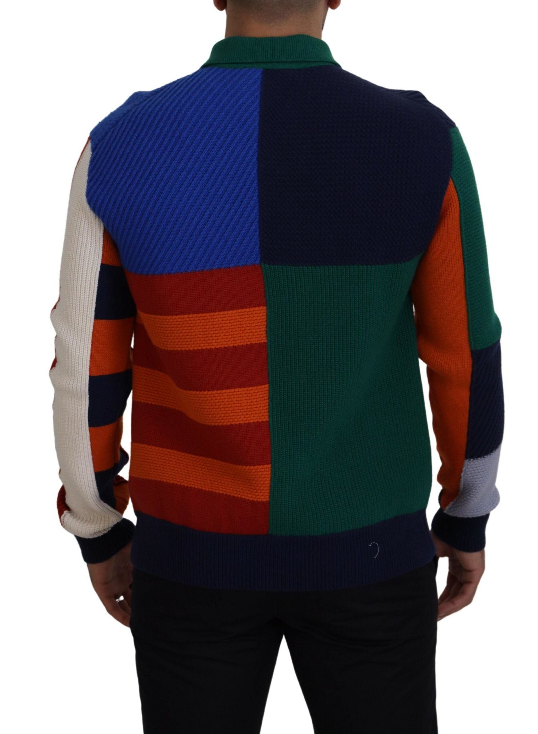 Dolce & Gabbana multicoloured striped wool sweater-3