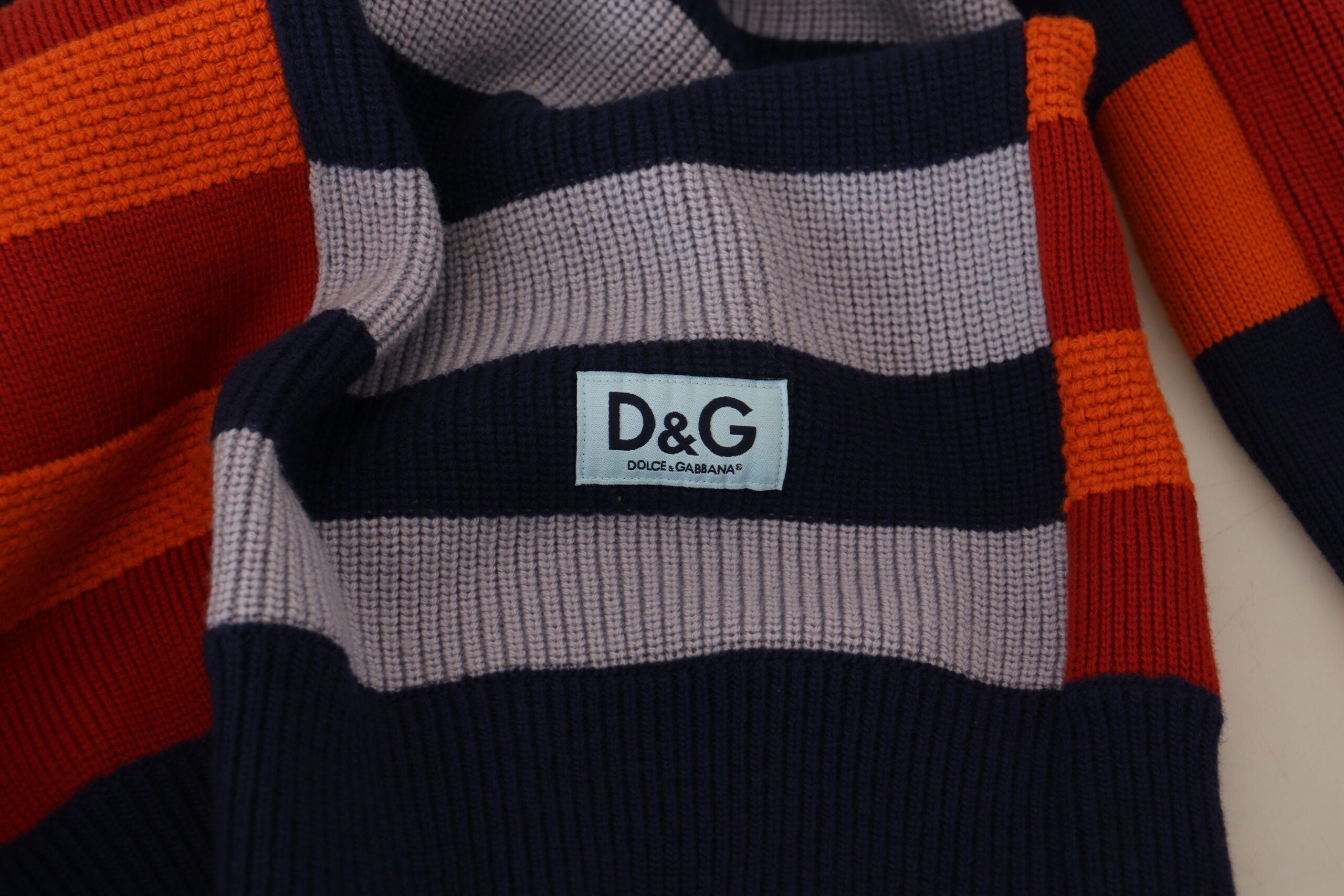 Dolce & Gabbana multicoloured striped wool sweater-8