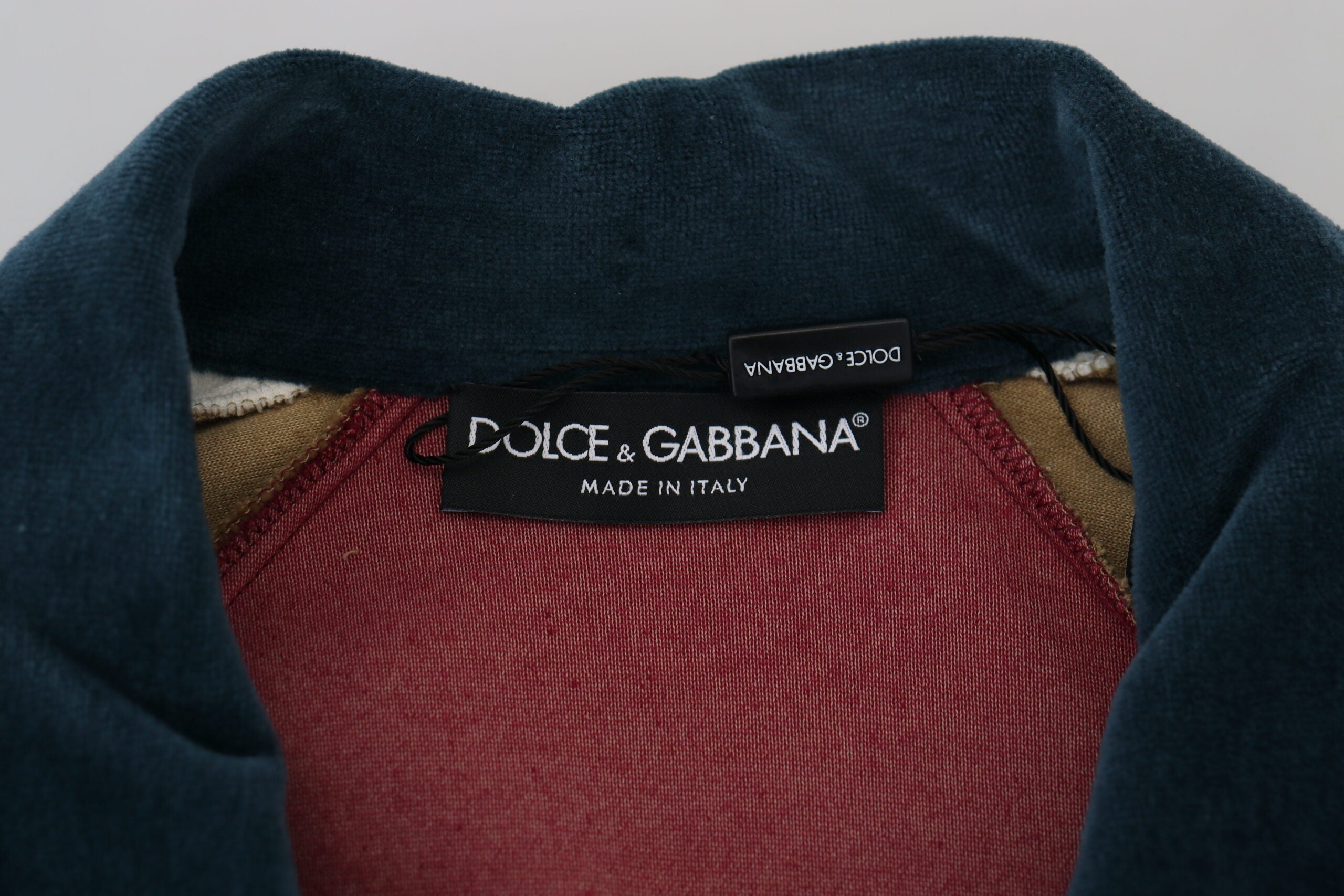 Dolce & Gabbana Multicolor Cotton Sweater with Collar-8