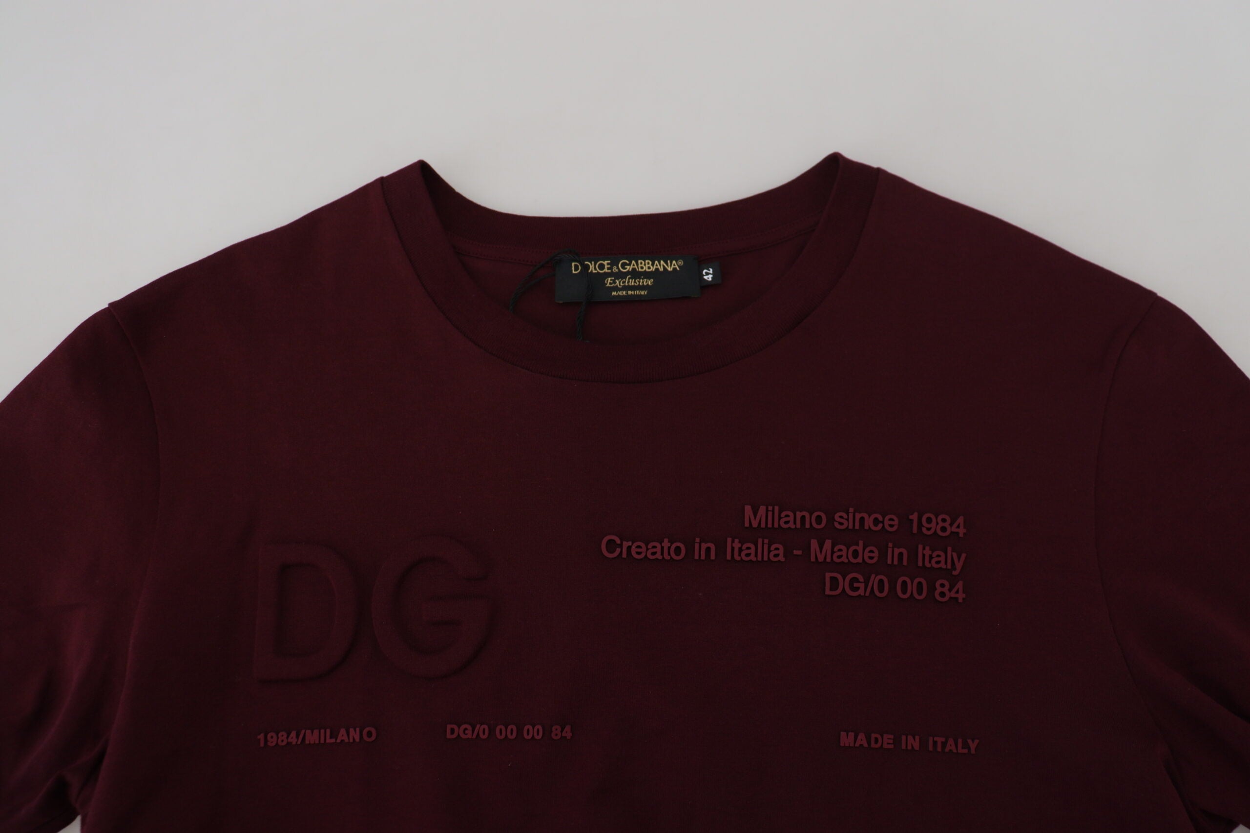 Dolce & Gabbana Chestnut Brown Printed Short Sleeve T-Shirt for Men-6