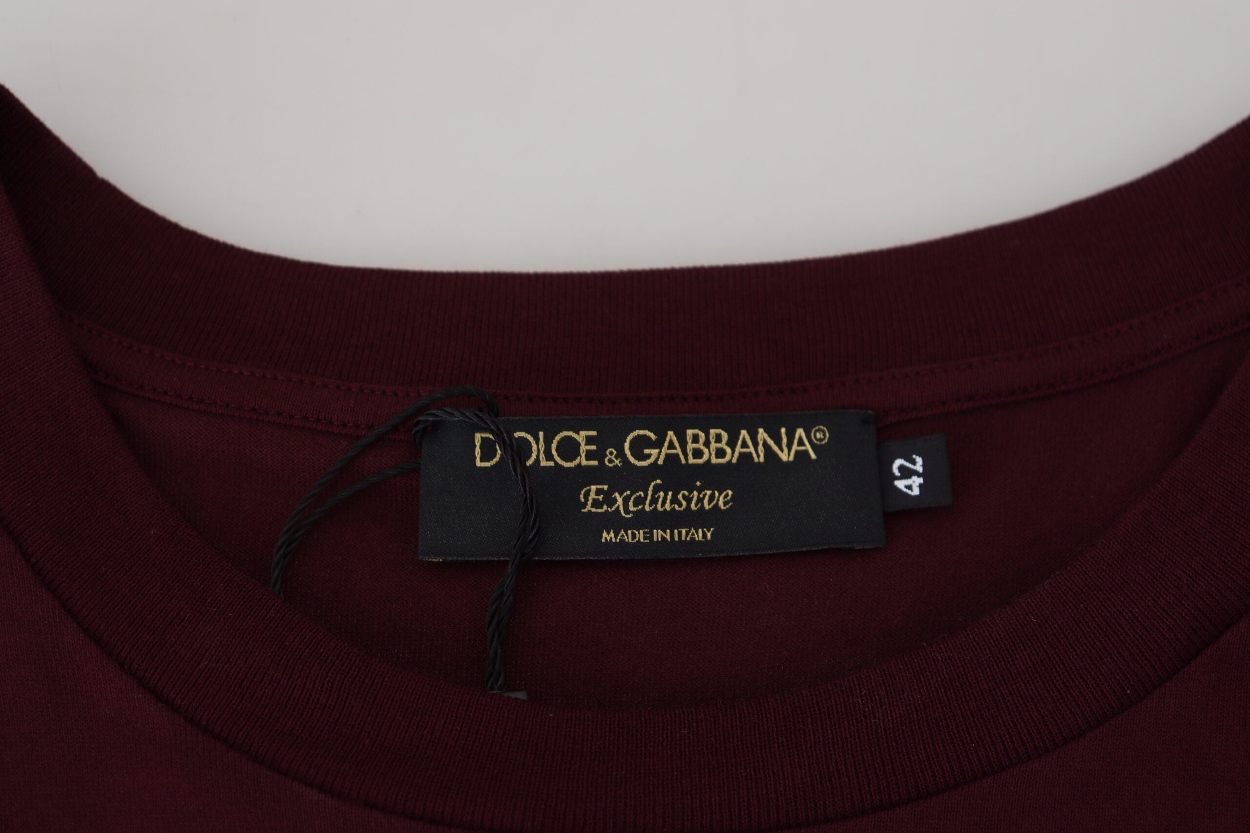 Dolce & Gabbana Chestnut Brown Printed Short Sleeve T-Shirt for Men-7