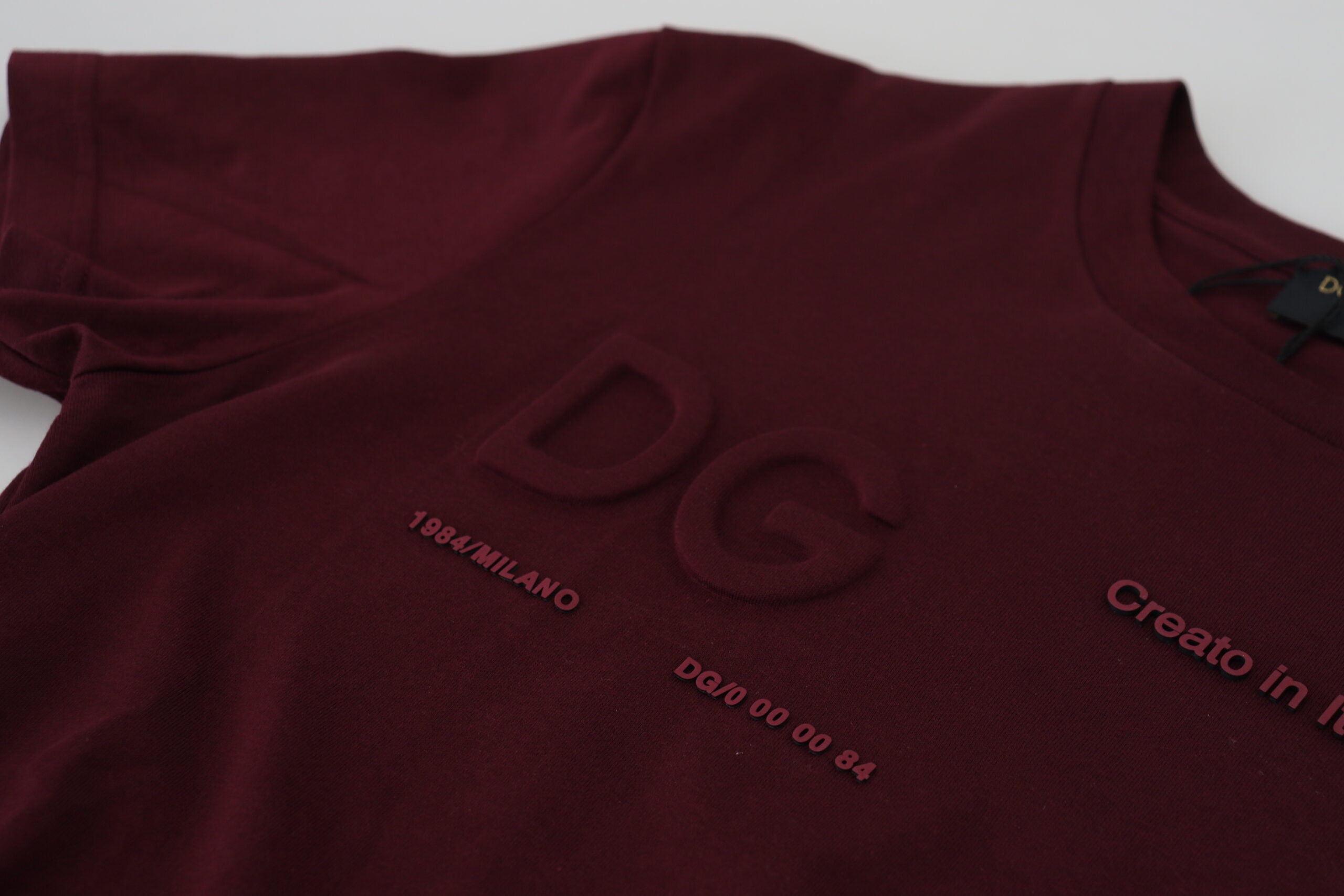 Dolce & Gabbana Chestnut Brown Printed Short Sleeve T-Shirt for Men-8