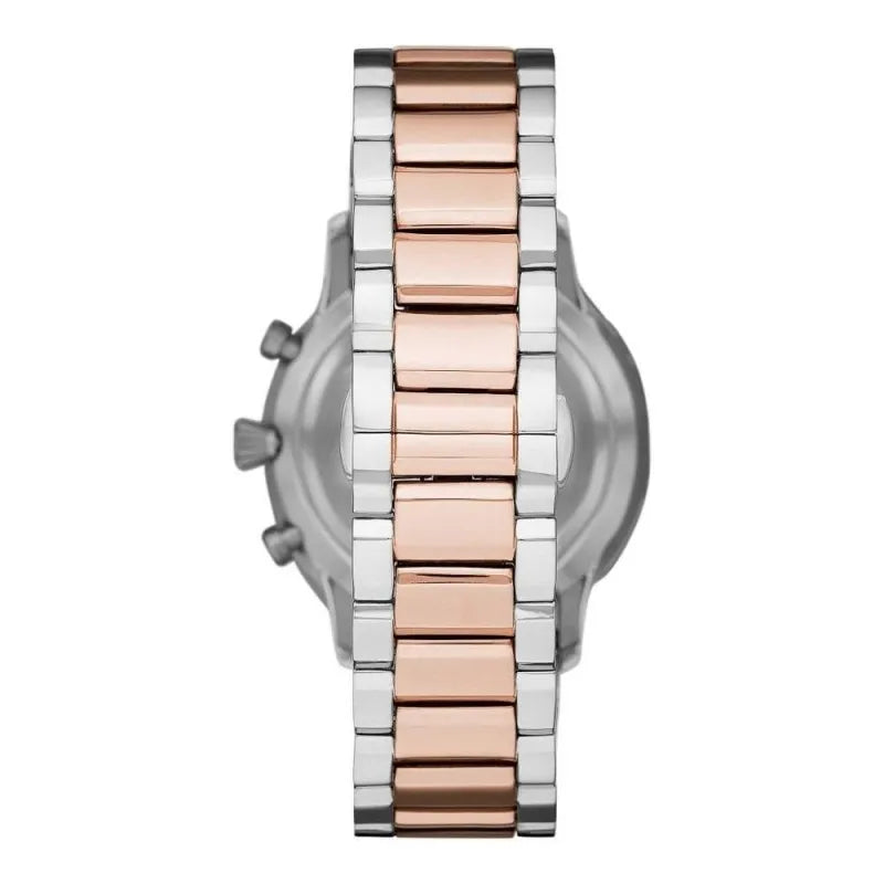 Emporio Armani Eleganter zweifarbiger Zeitmesser für Männer-2