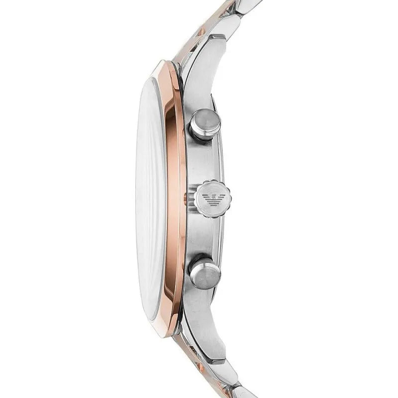Emporio Armani Eleganter zweifarbiger Zeitmesser für Männer-3
