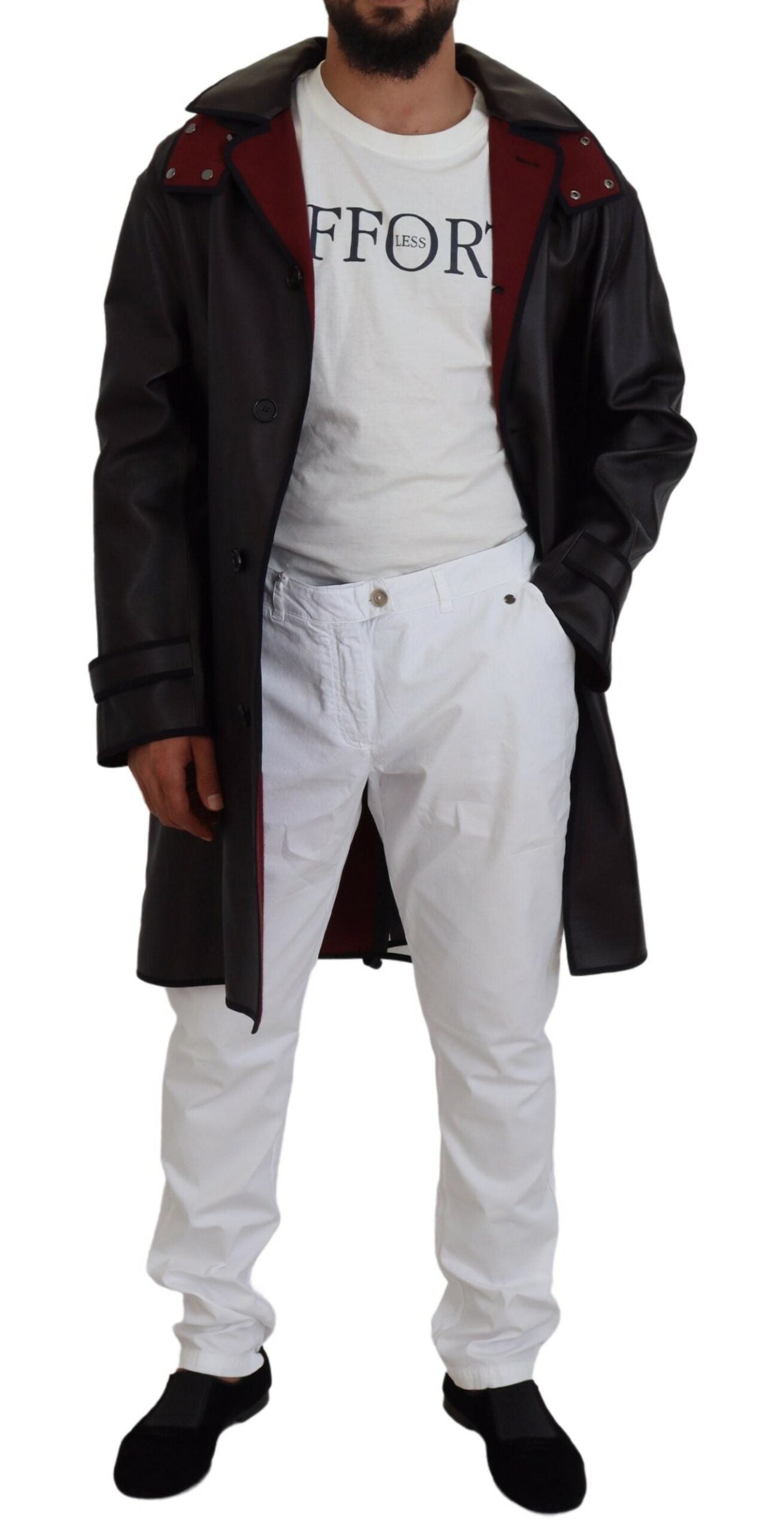 Dolce & Gabbana Black Trench Parka with Hood Cotton Jacket-4