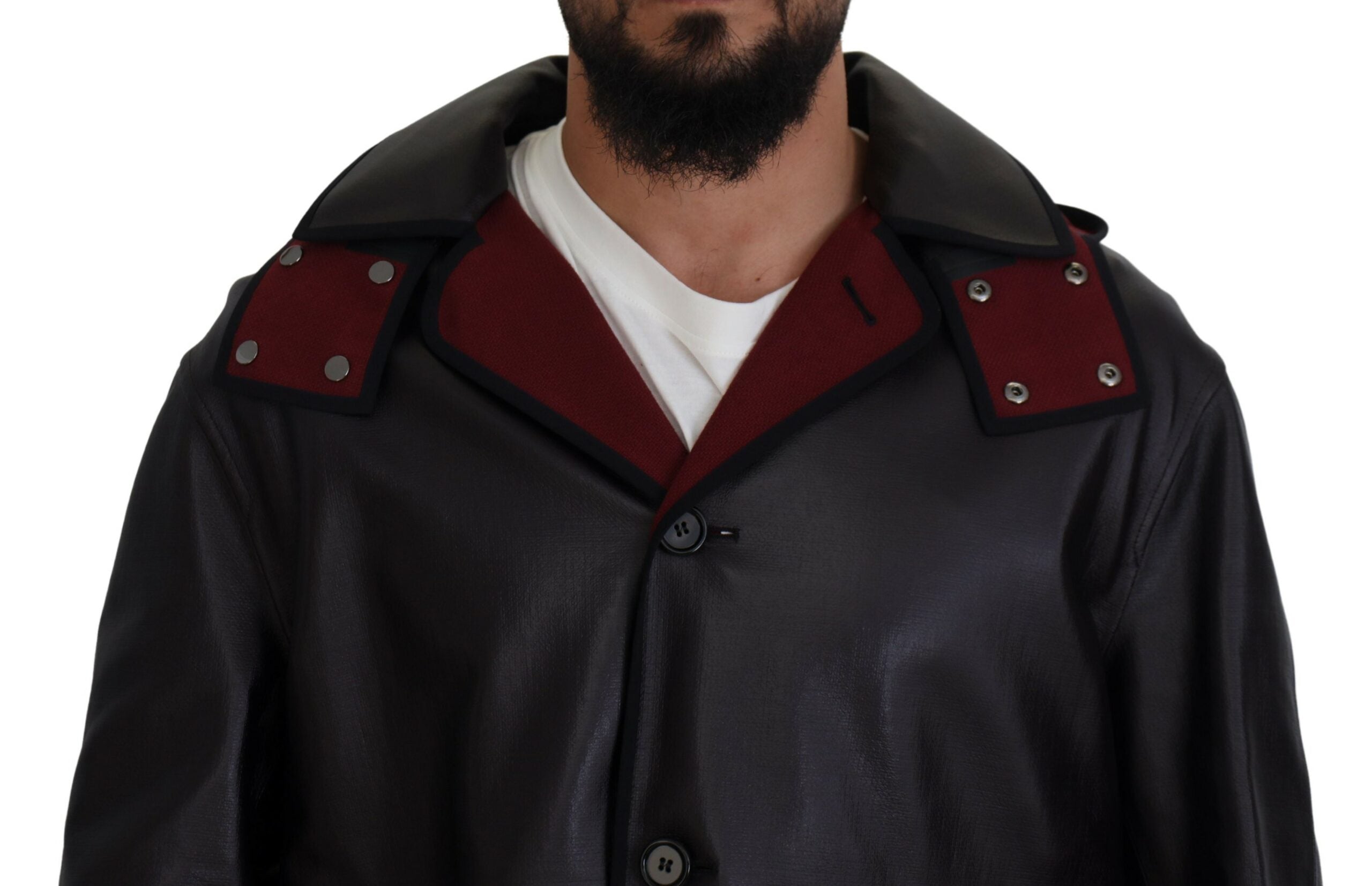 Dolce & Gabbana Black Trench Parka with Hood Cotton Jacket-8