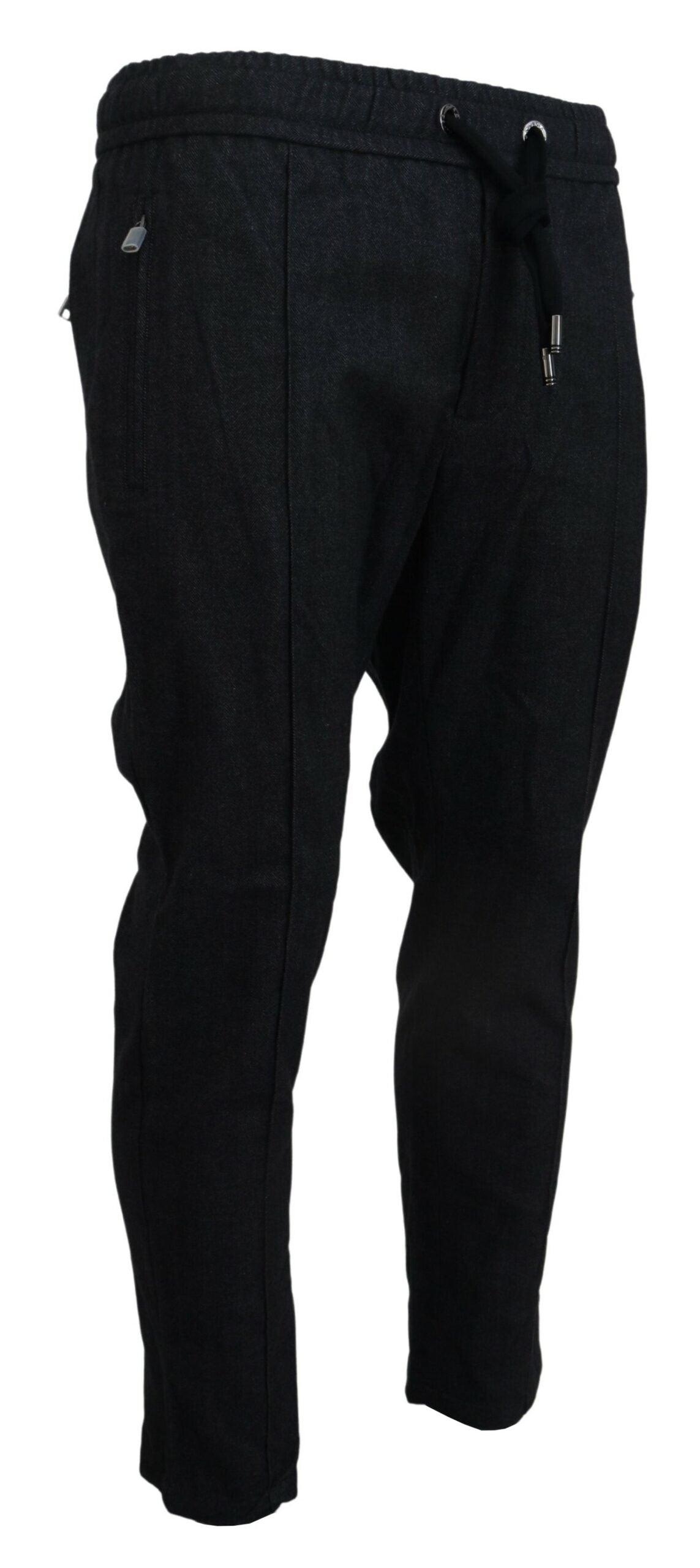 Dolce & Gabbana Grey tapered cotton trousers-2