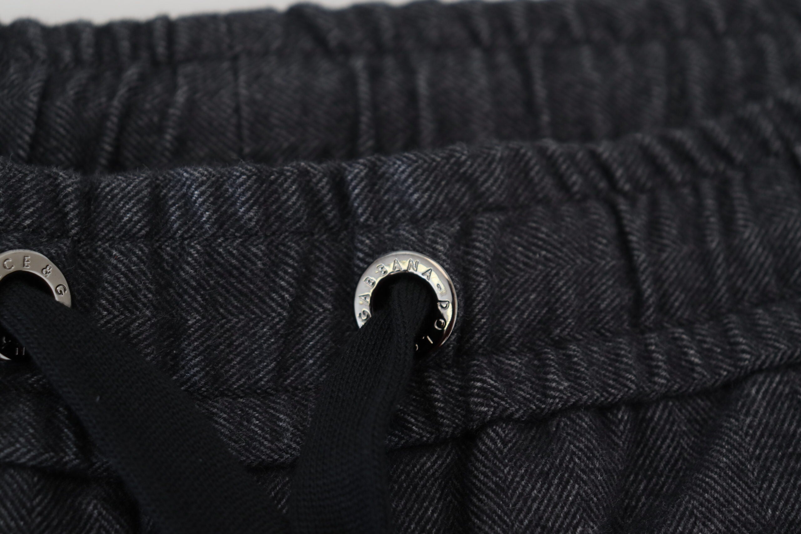 Dolce & Gabbana Grey tapered cotton trousers-4