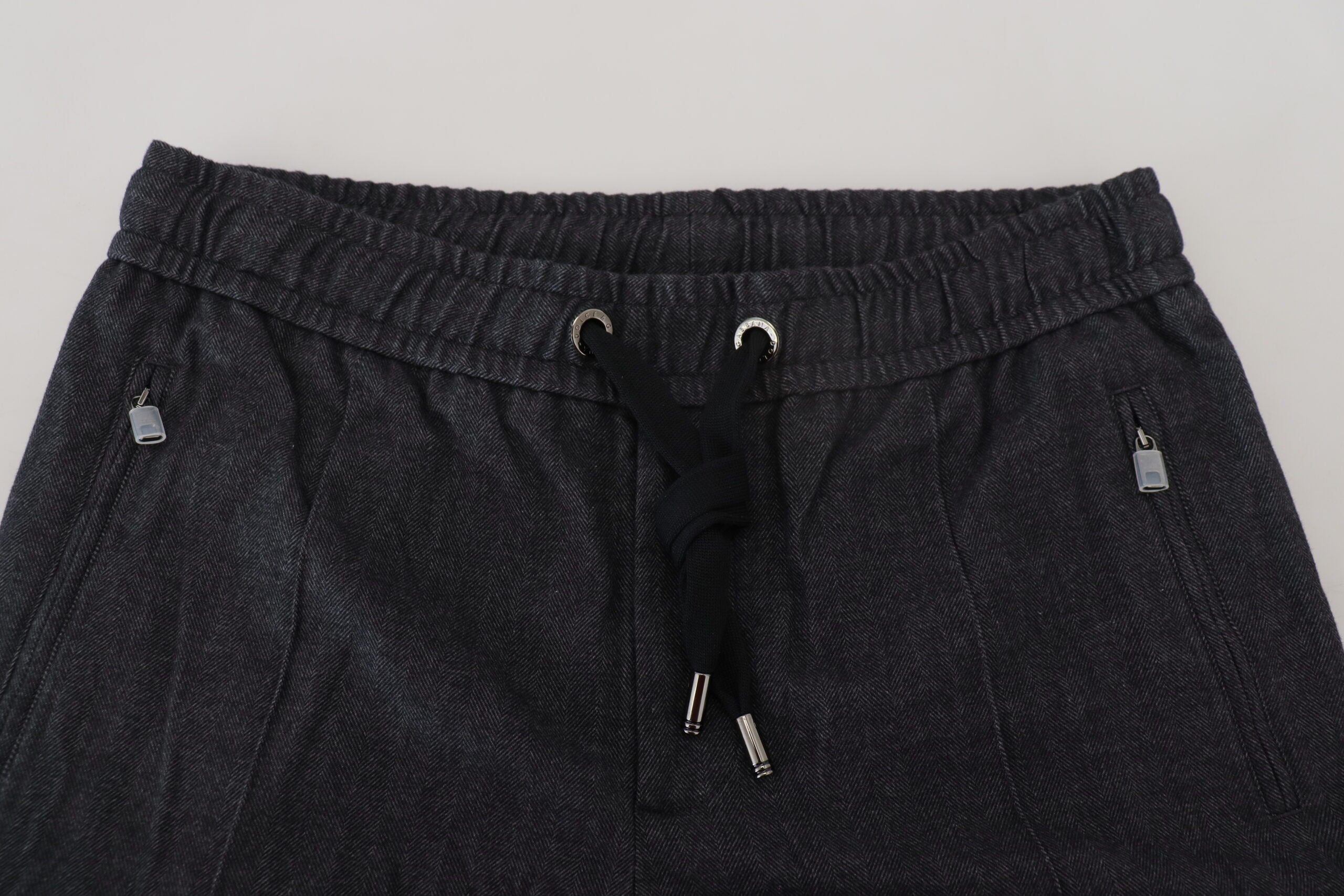 Dolce & Gabbana Grey tapered cotton trousers-5