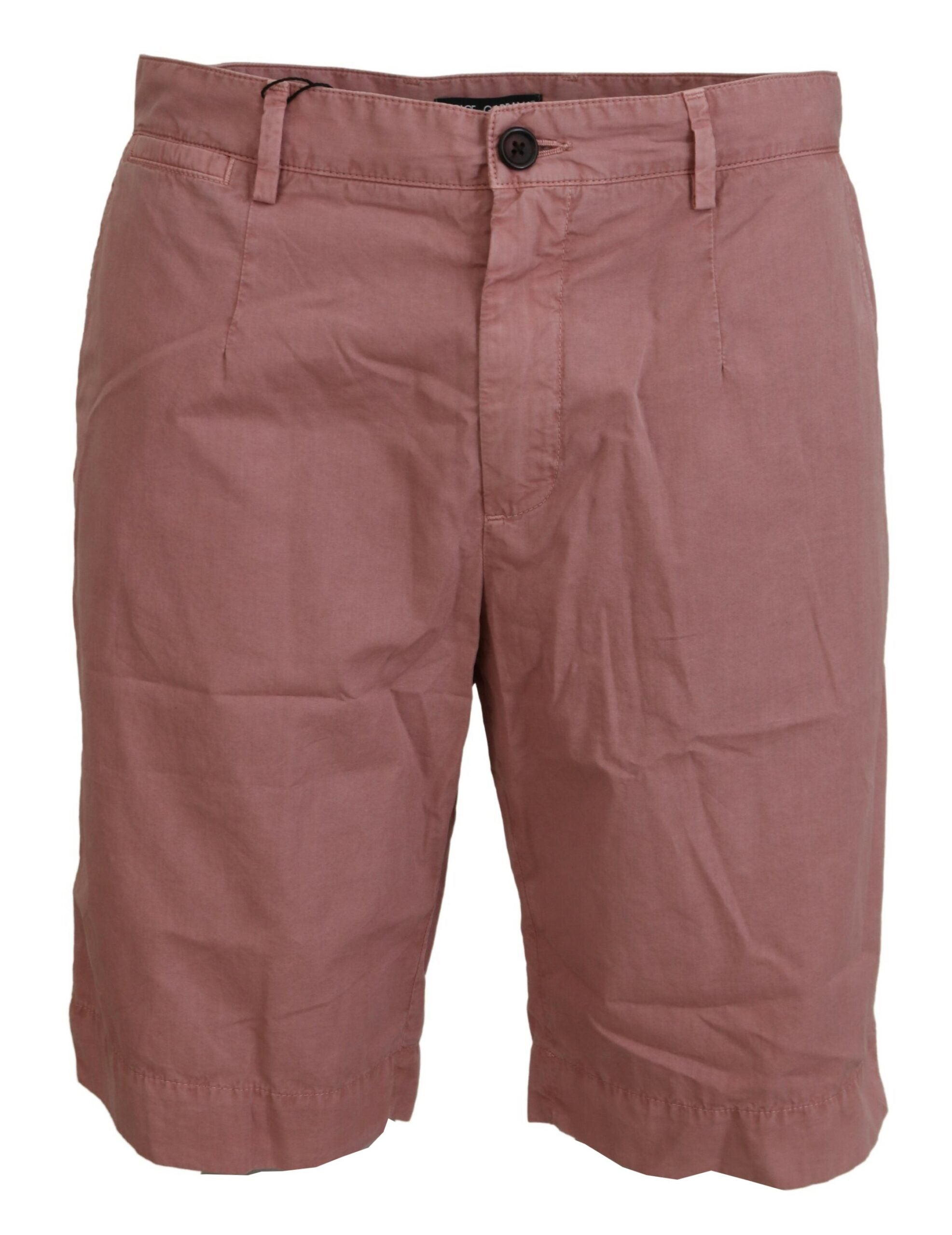 Dolce & Gabbana Pink Chinos Cotton Casual Men's Shorts-1