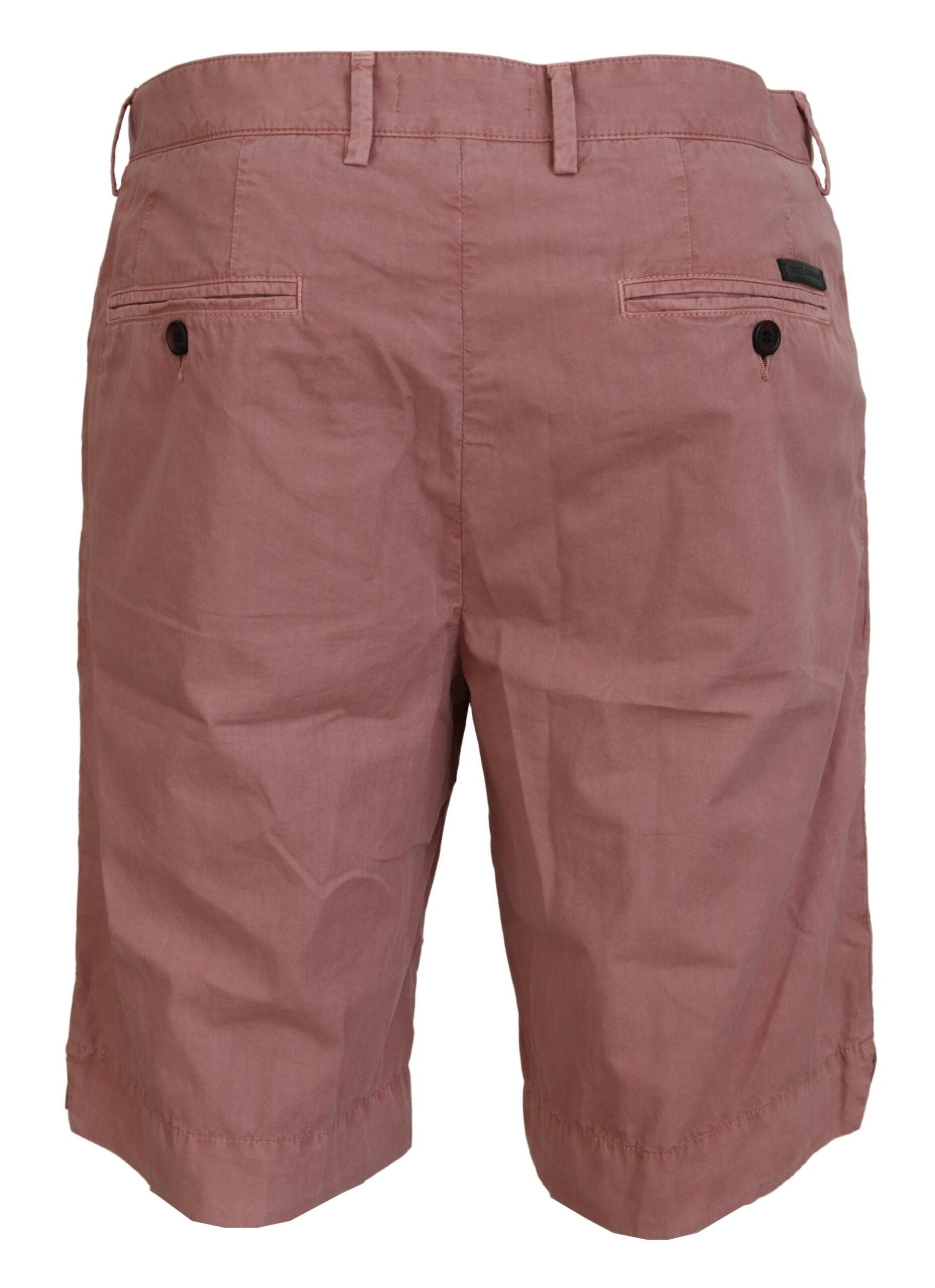 Dolce & Gabbana Pink Chinos Cotton Casual Men's Shorts-5
