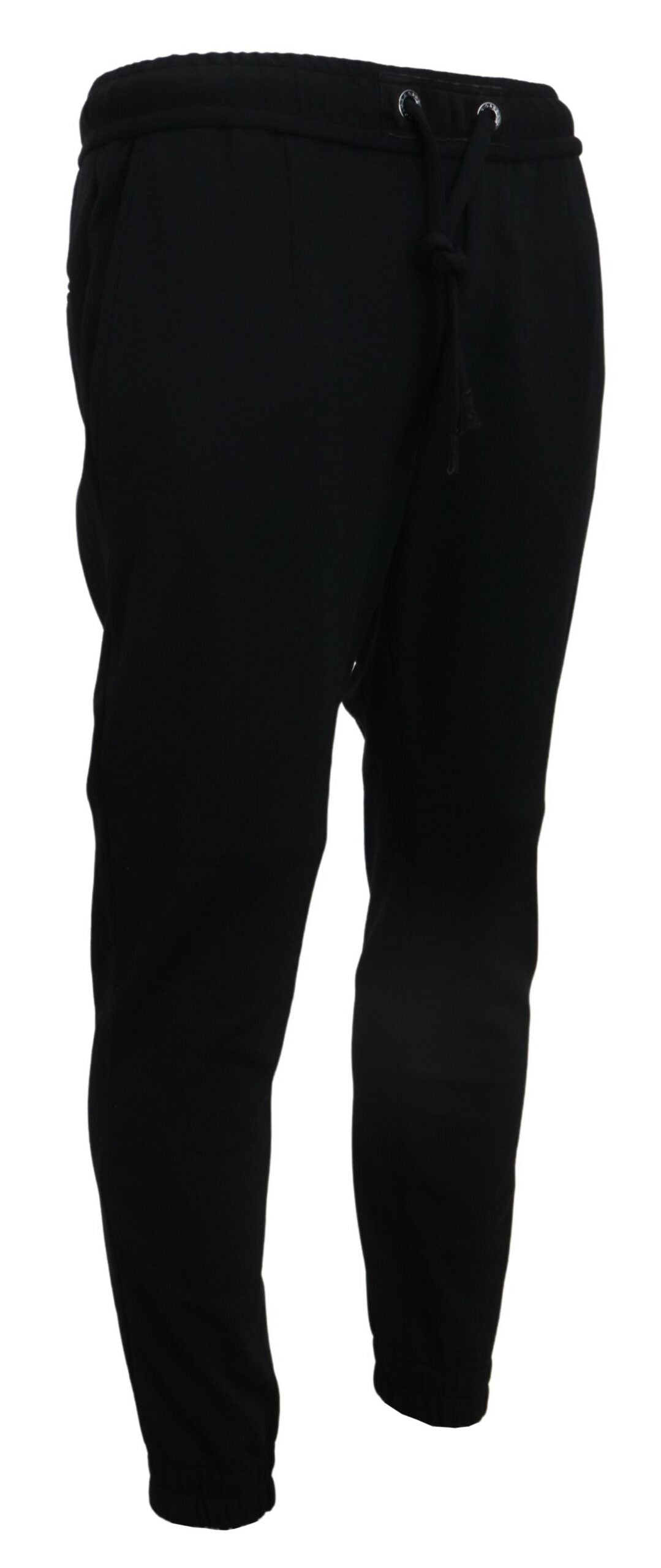 Dolce & Gabbana Schwarze Herren Sport Wolle Sweatpants Hosen-2