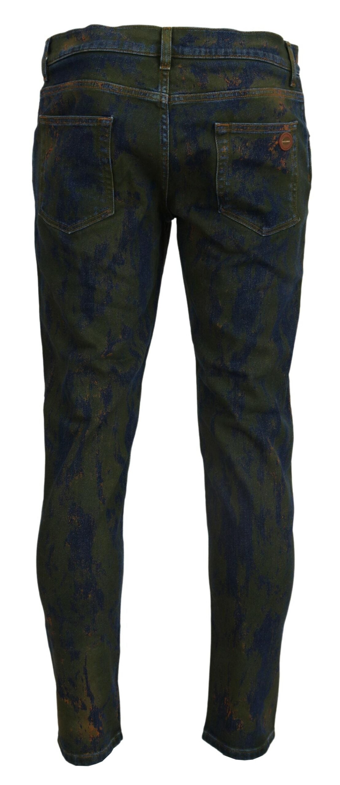 Dolce & Gabbana blue-green skinny denim jeans made of cotton-3