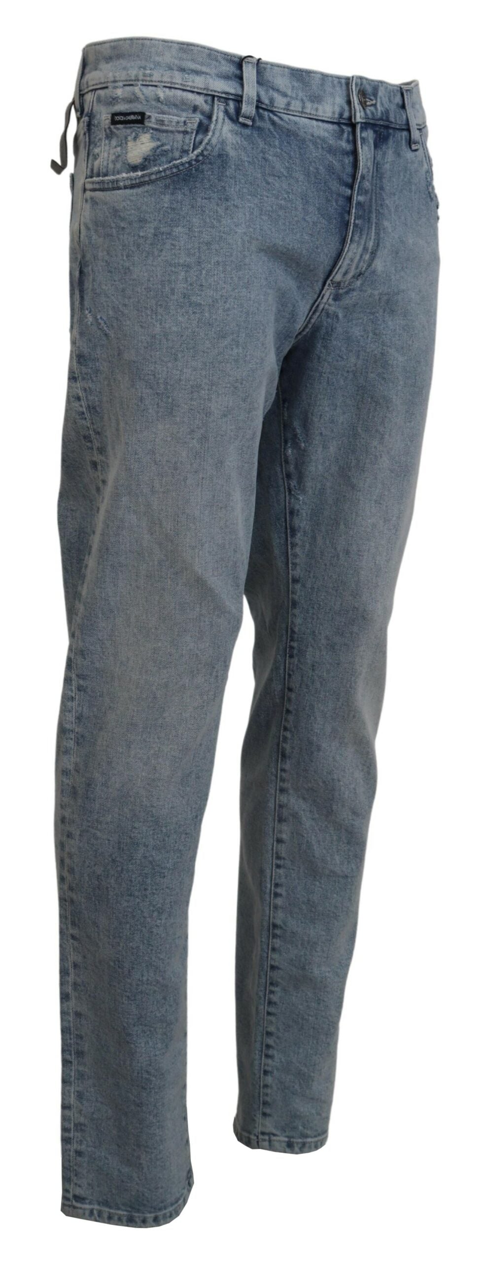 Dolce & Gabbana Blue Wash Slim Fit Denim Jeans made of cotton-3