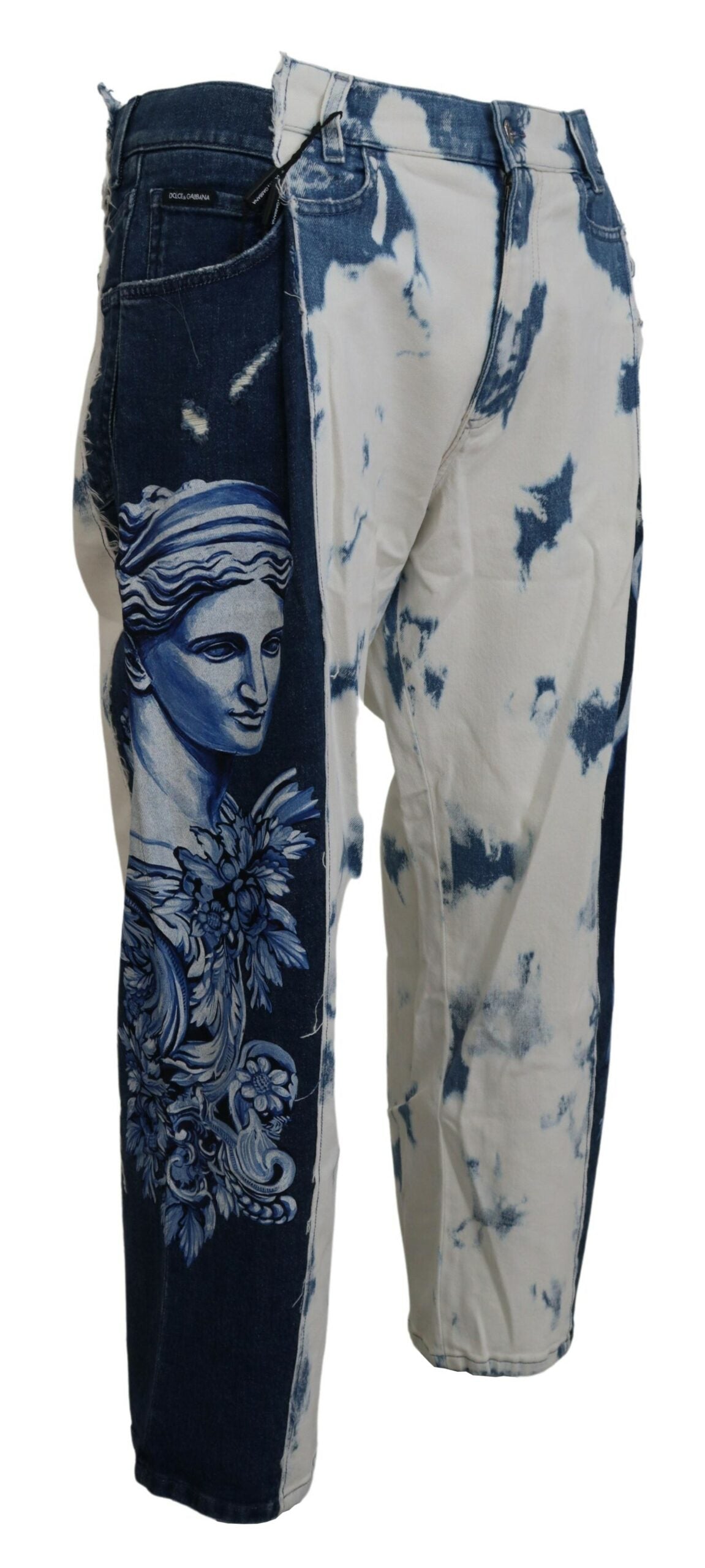 Dolce & Gabbana Blue Caesar Denim Cotton Jeans with a loose fit-2