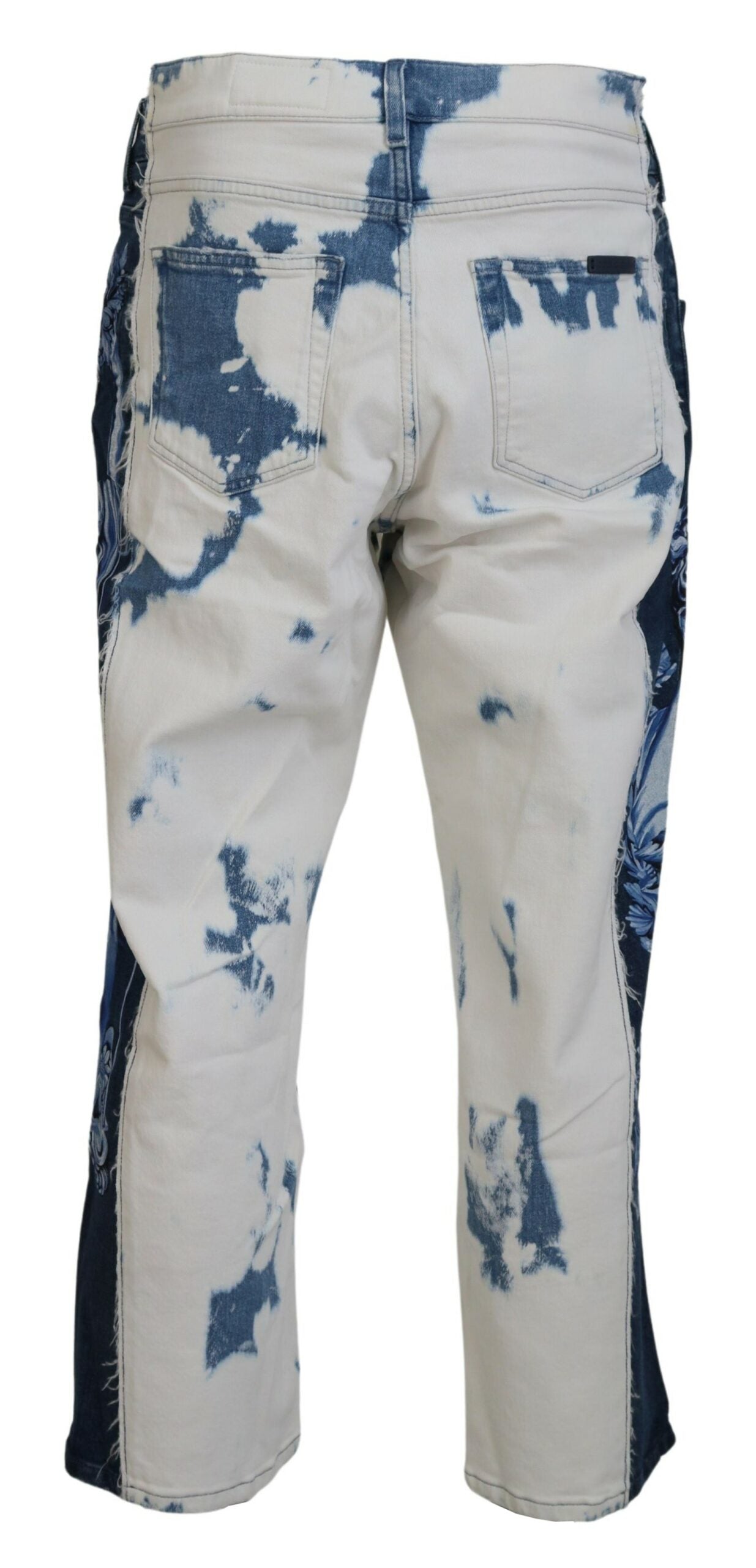 Dolce & Gabbana Blue Caesar Denim Cotton Jeans with a loose fit-3