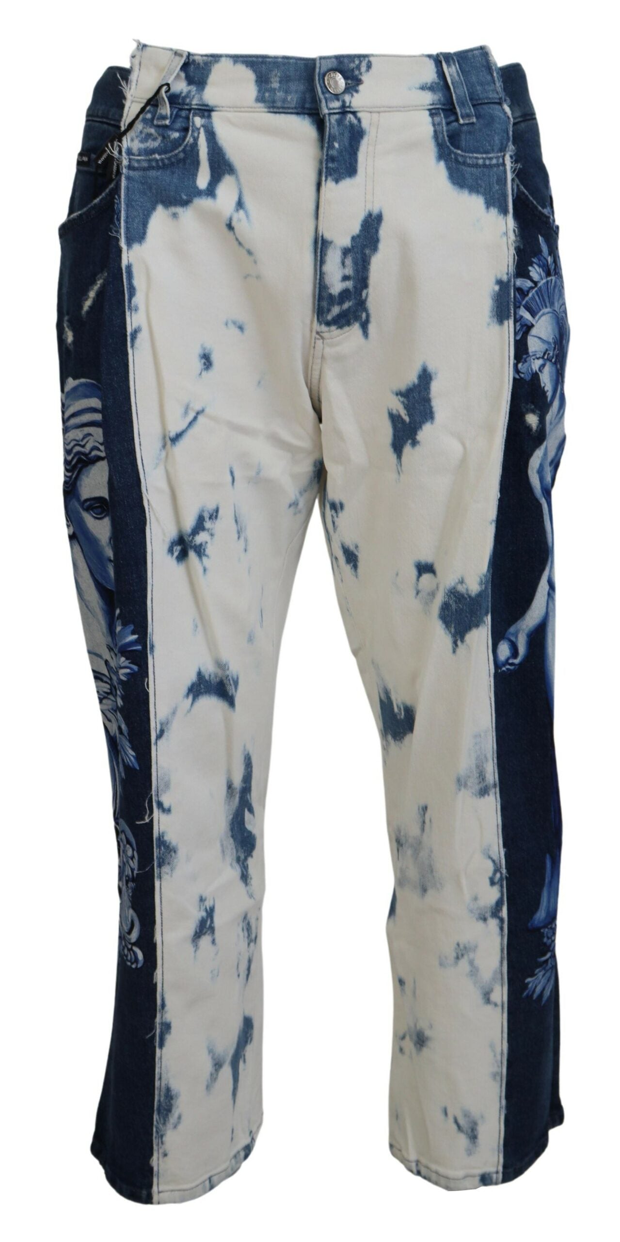 Dolce & Gabbana Blue Caesar Denim Cotton Jeans with a loose fit