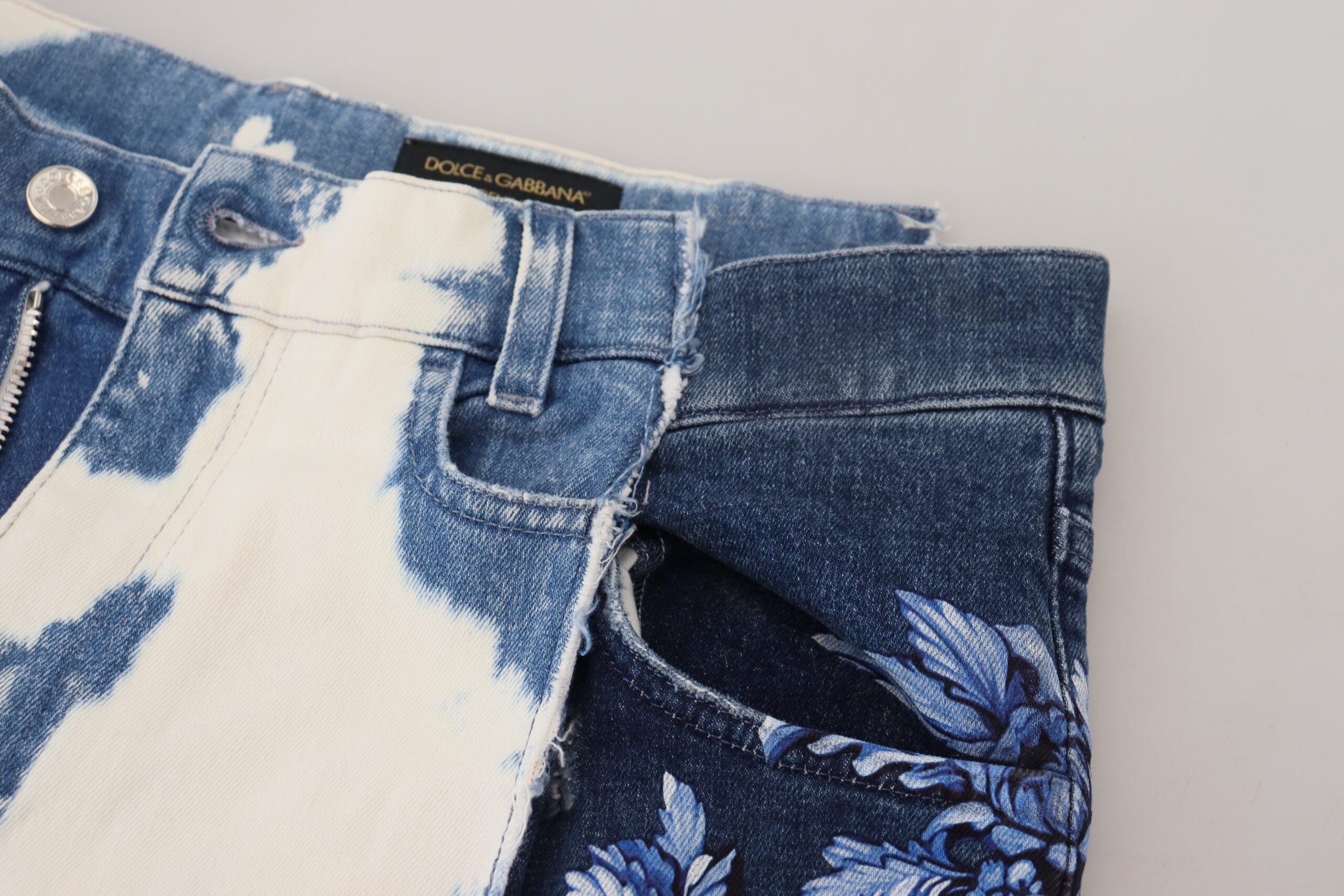 Dolce & Gabbana Blue Caesar Denim Cotton Jeans with a loose fit-5