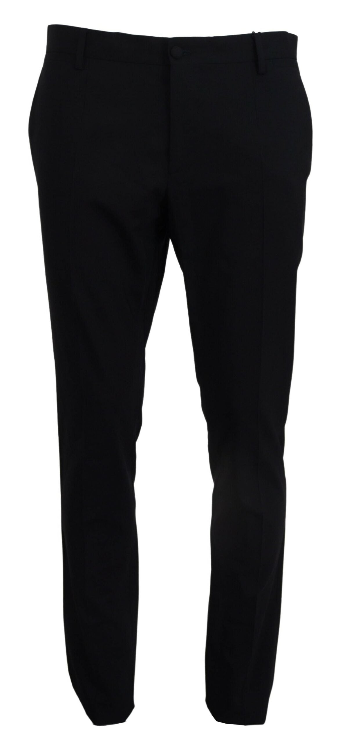 Dolce & Gabbana Blue Wool Stretch Dress Formal Slim Fit Pant-1