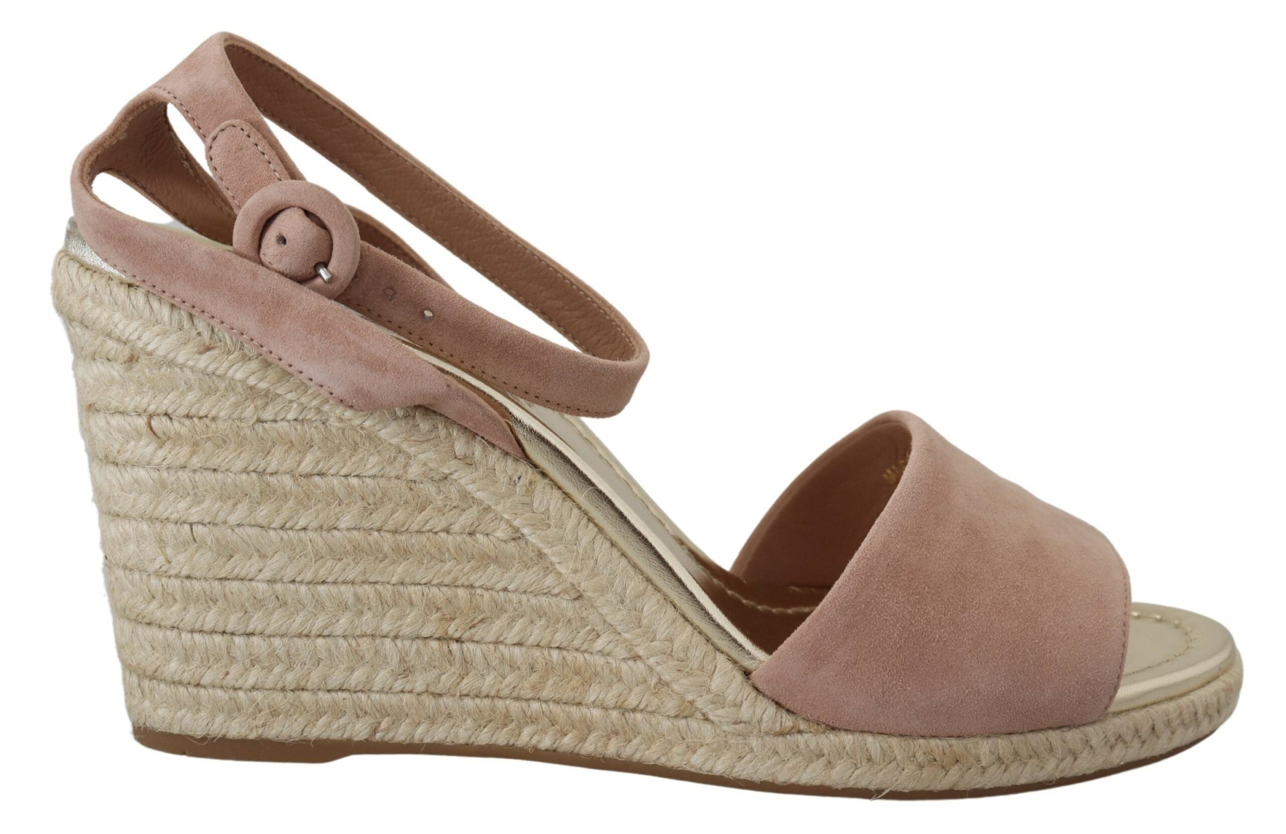 Prada pink suede sandals with ankle strap-1