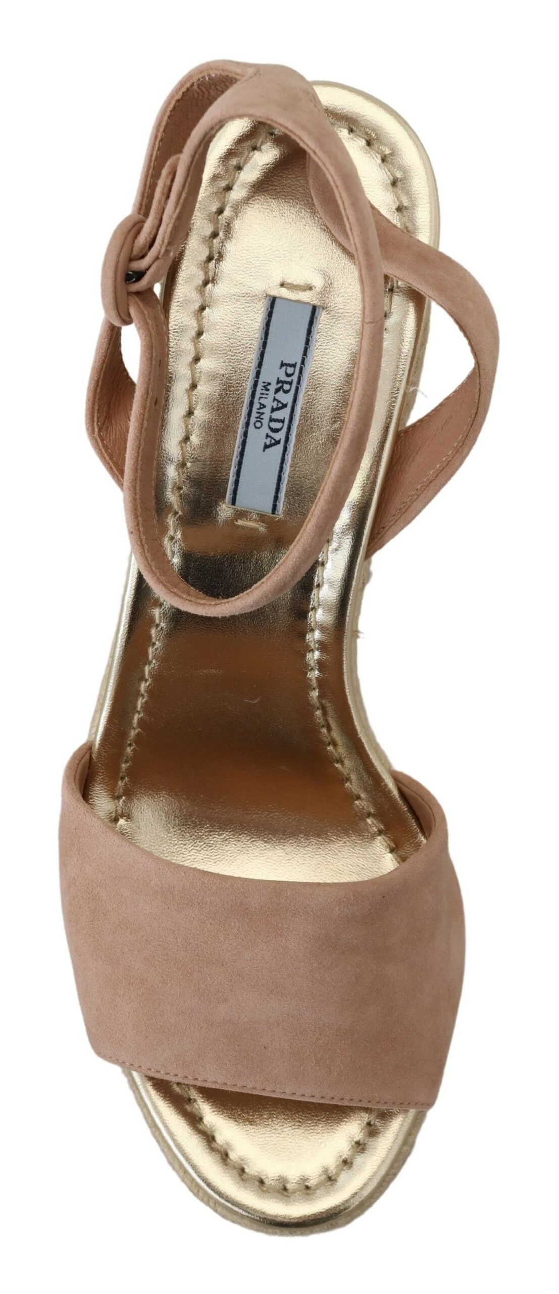 Prada pink suede sandals with ankle strap-3
