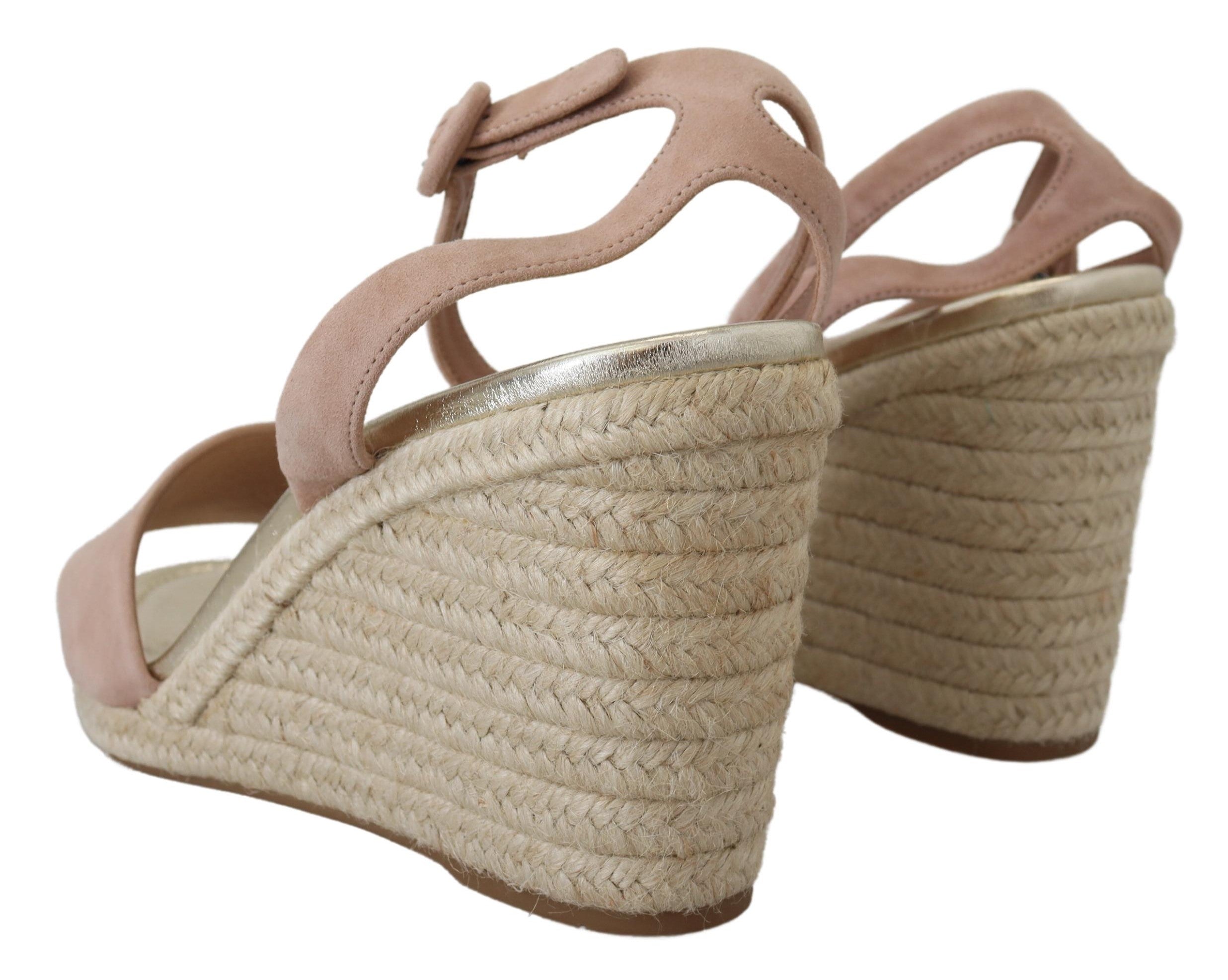 Prada pink suede sandals with ankle strap-6
