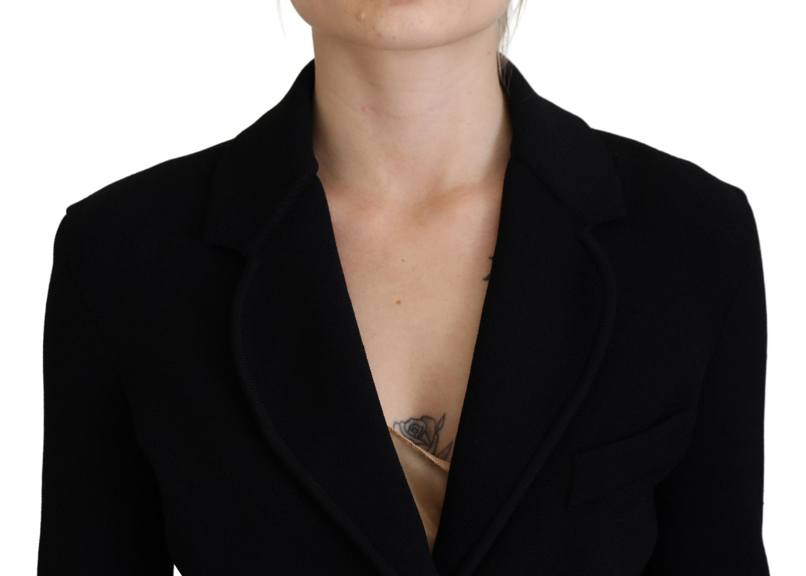 Chaqueta tipo cárdigan con botones en negro de Dolce & Gabbana, chaqueta de viscosa-4