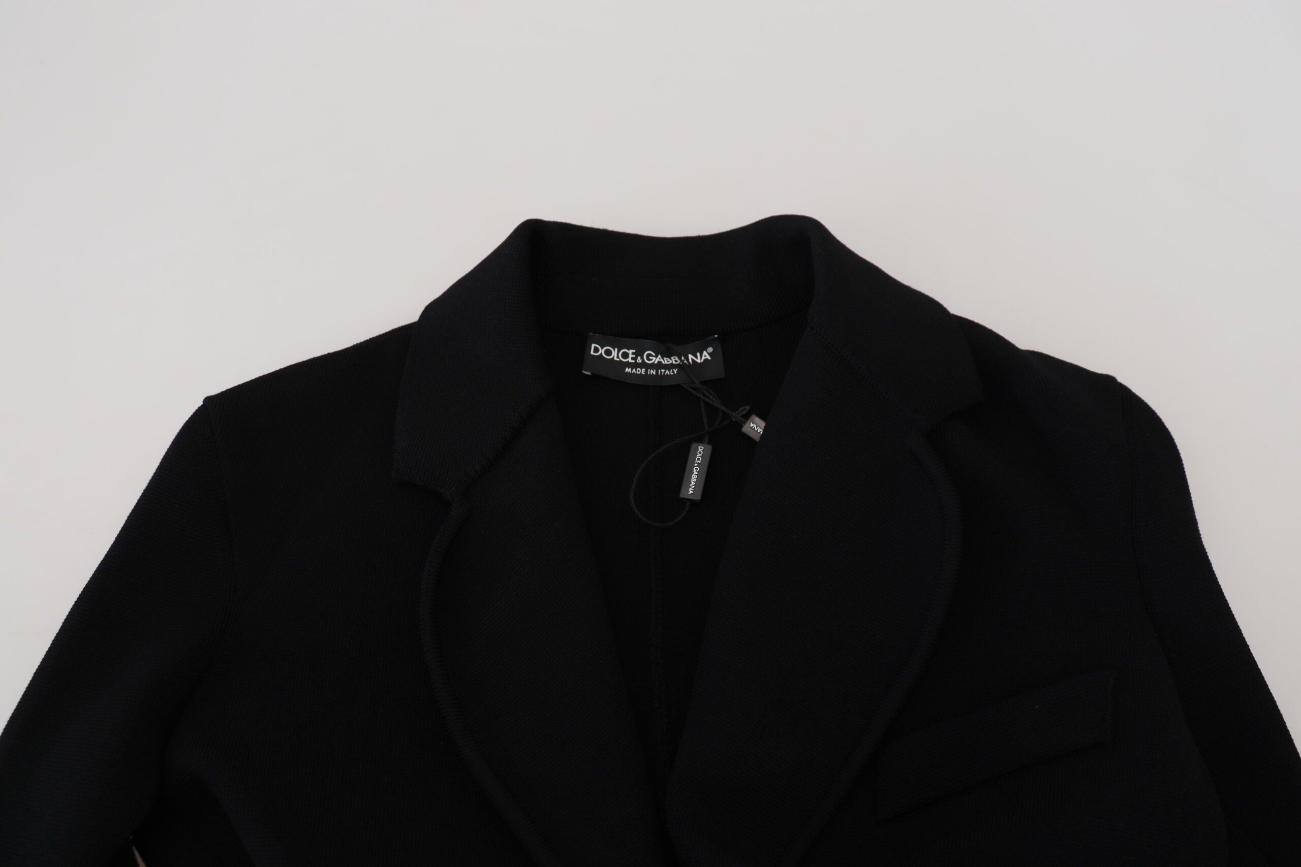 Chaqueta tipo cárdigan con botones en negro de Dolce & Gabbana, chaqueta de viscosa-5