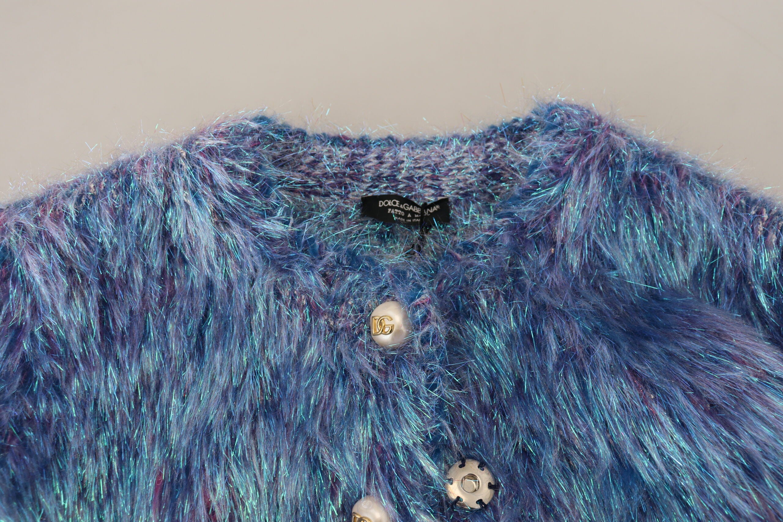 Dolce & Gabbana Multicolor Polyester Fringe Coat Jacket-5