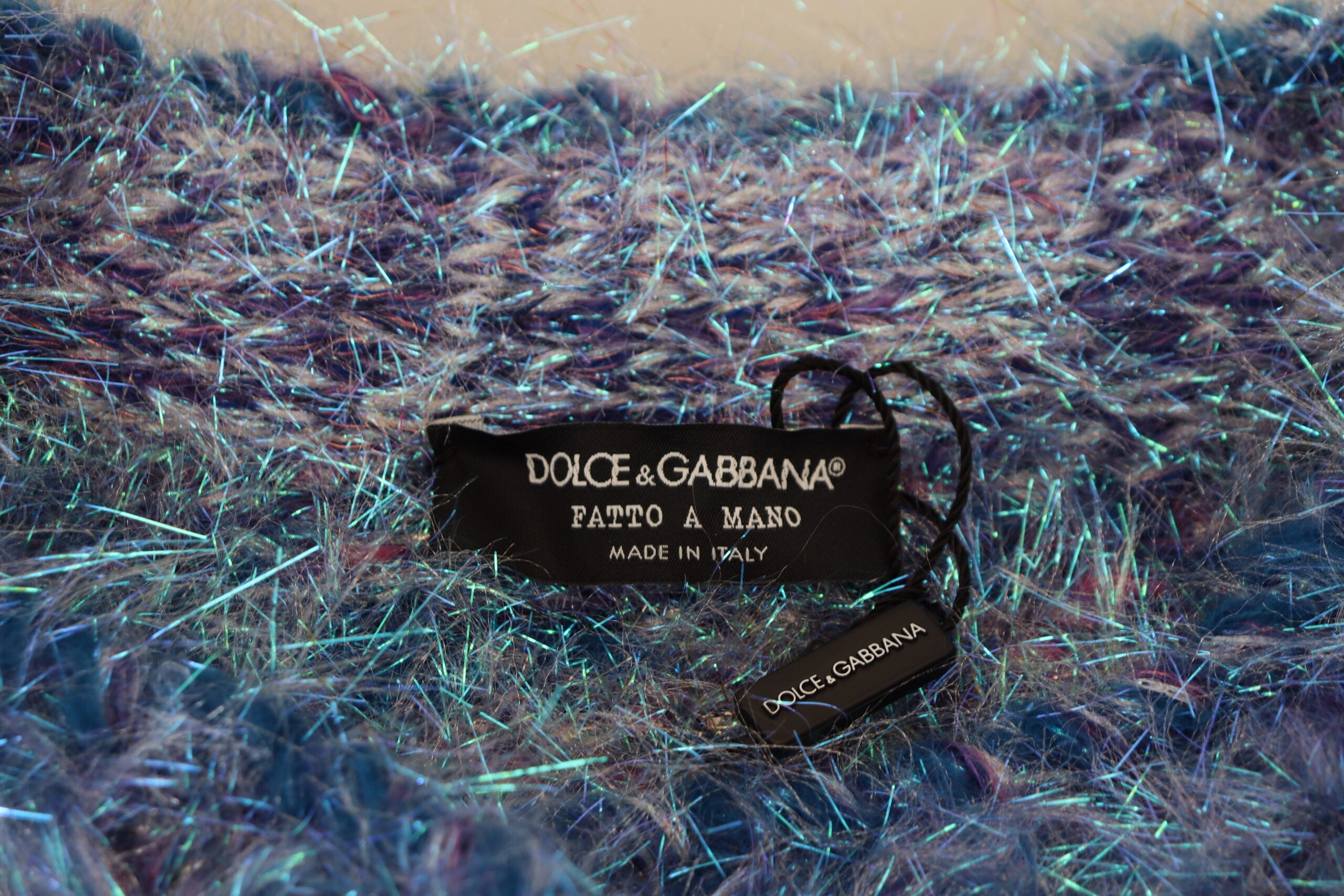 Dolce & Gabbana Multicolor Polyester Fringe Coat Jacket-6