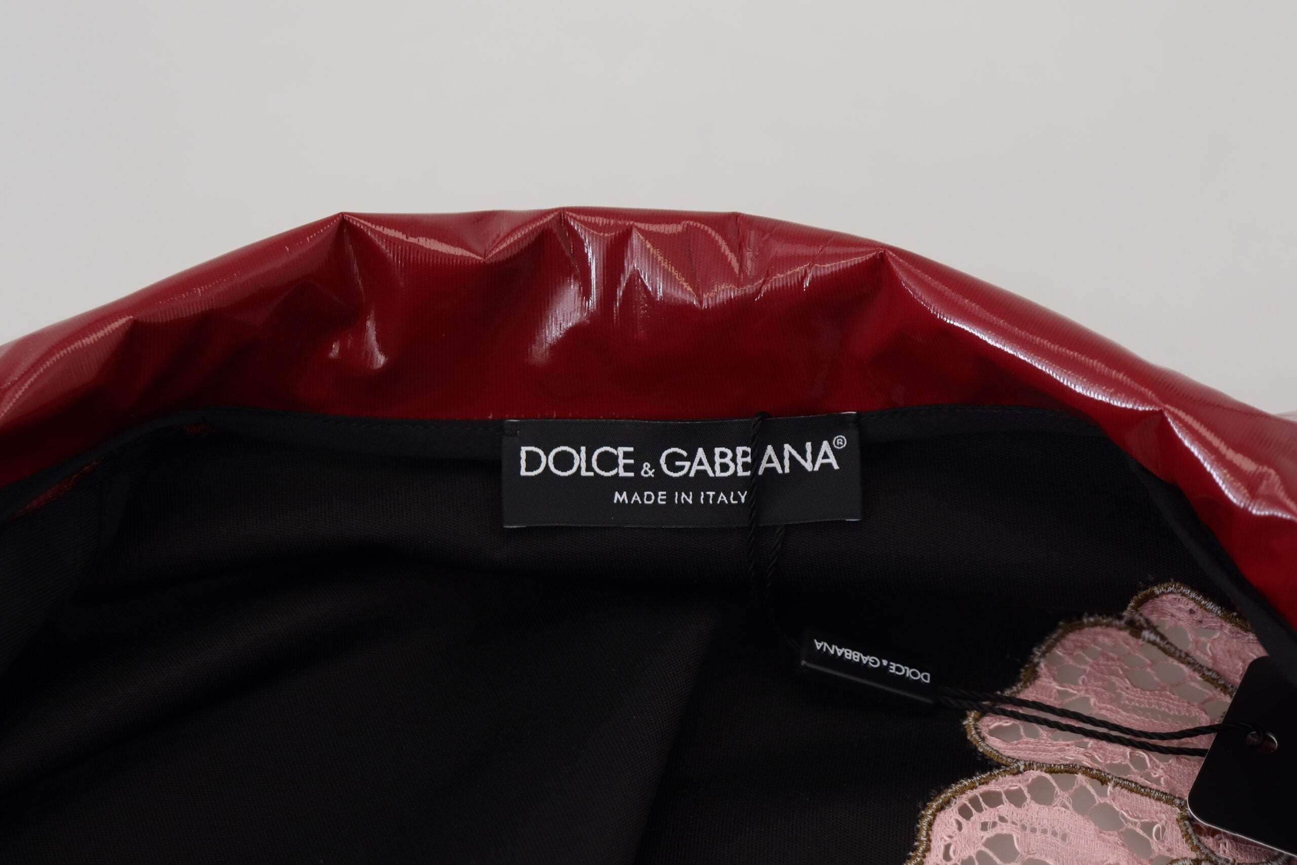 Dolce & Gabbana Maroon Floral Full Zip Polyester Women's Jacket-5
