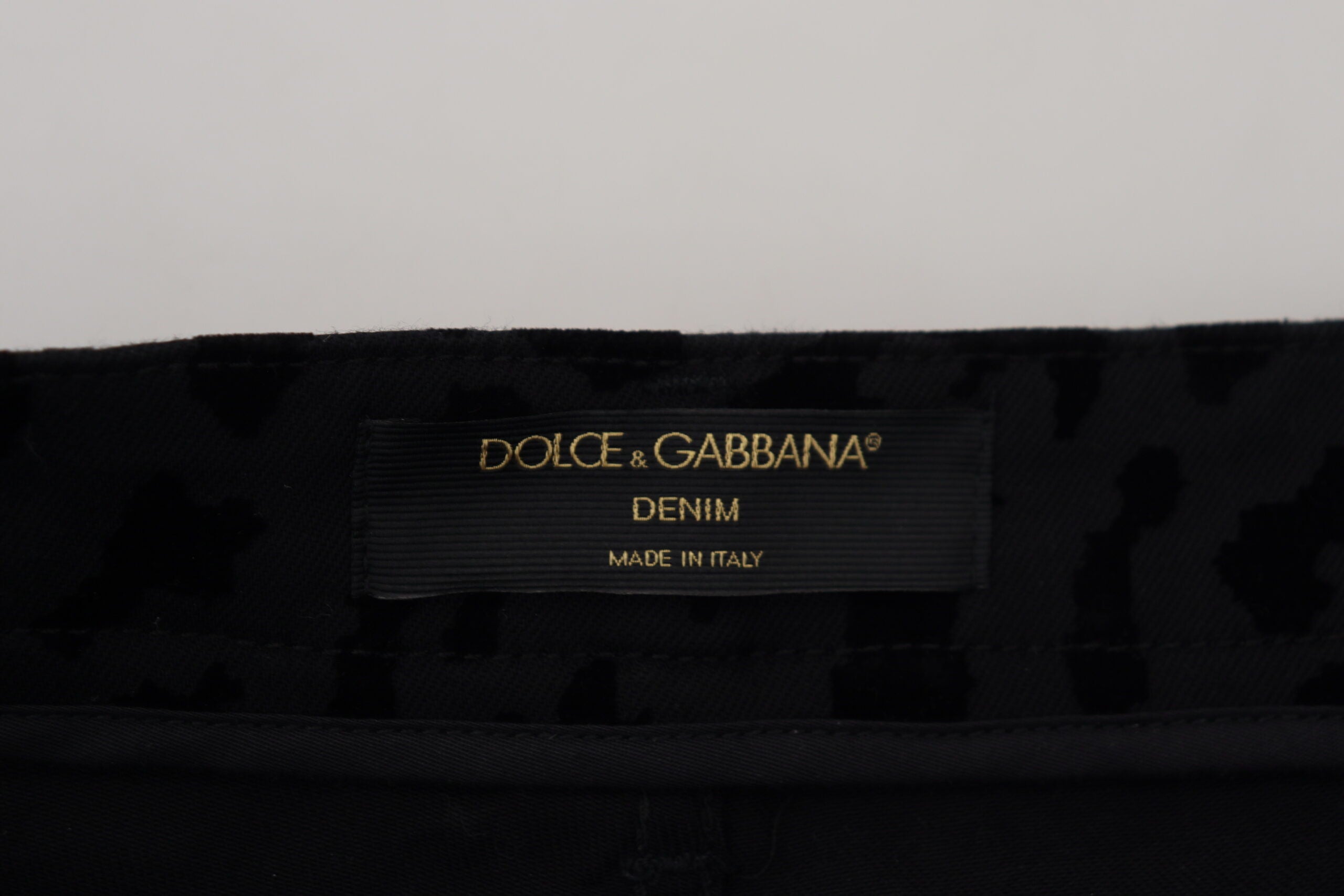 Dolce & Gabbana Schwarze Denim Baumwolle Stretch Hot Pants Shorts-5