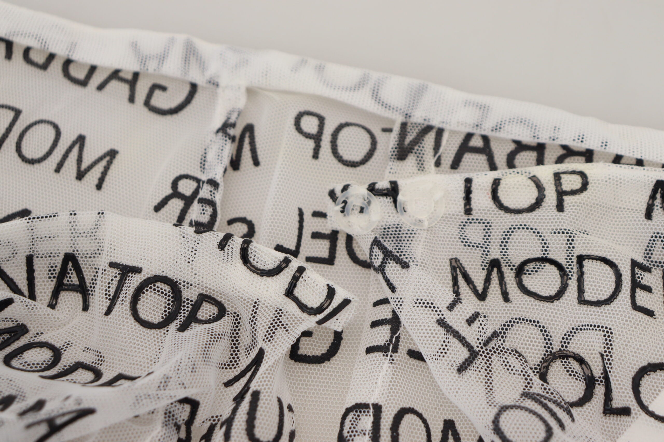 Dolce & Gabbana White Logo A-Line Mini Skirt-6