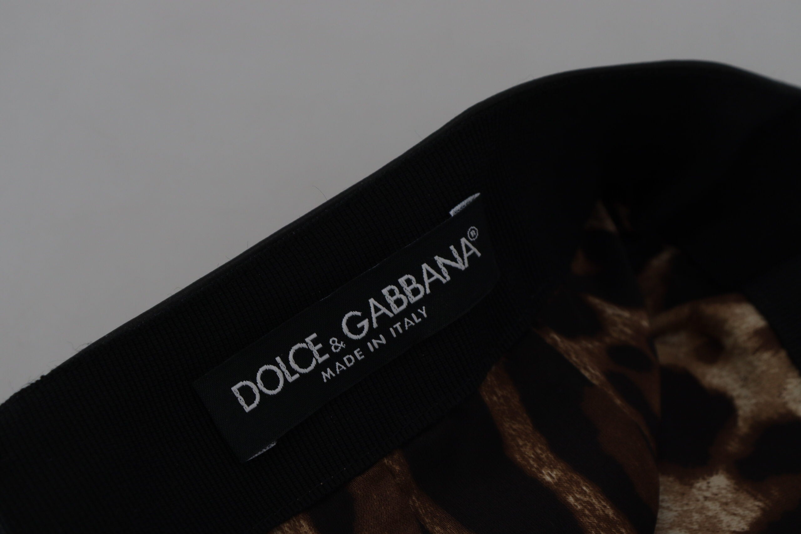 Dolce & Gabbana Black A-Line Lambskin Mini Skirt-5
