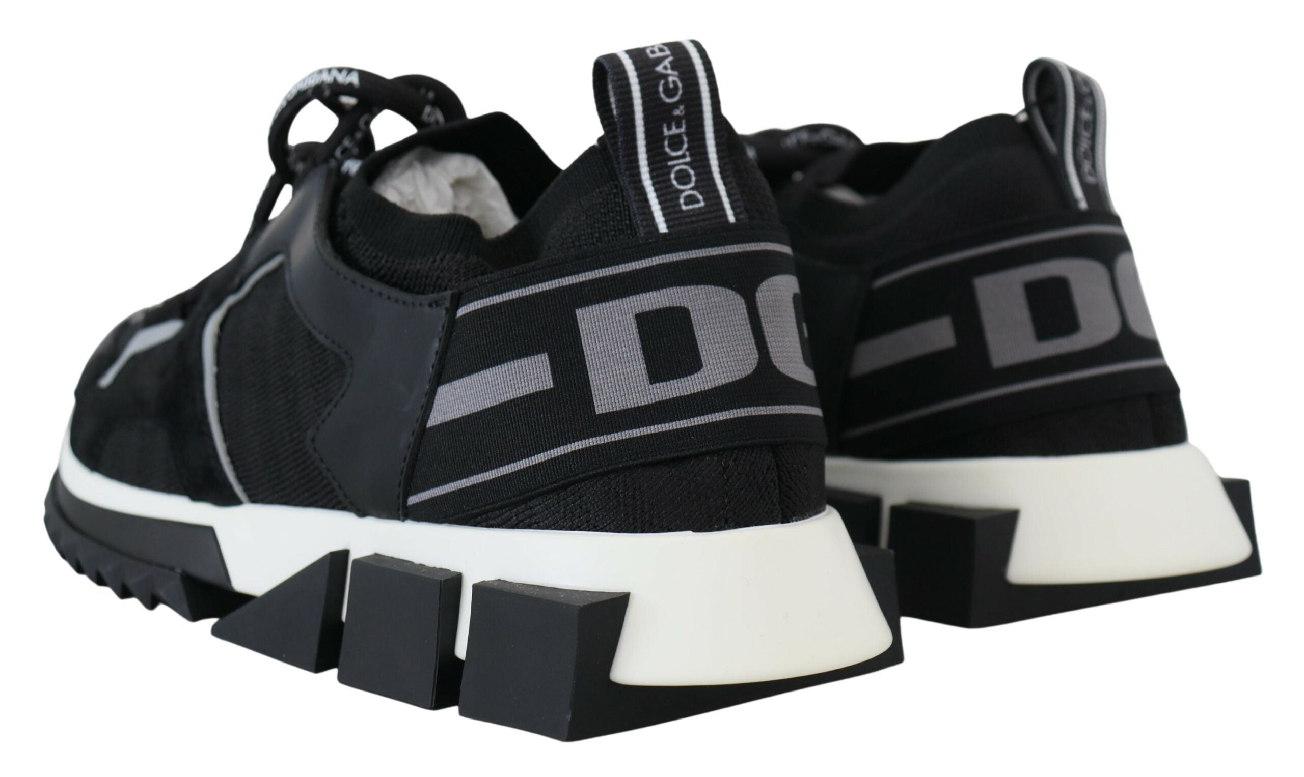 Dolce & Gabbana Schwarz Mesh Sorrento Trekking Turnschuhe Schuhe-4