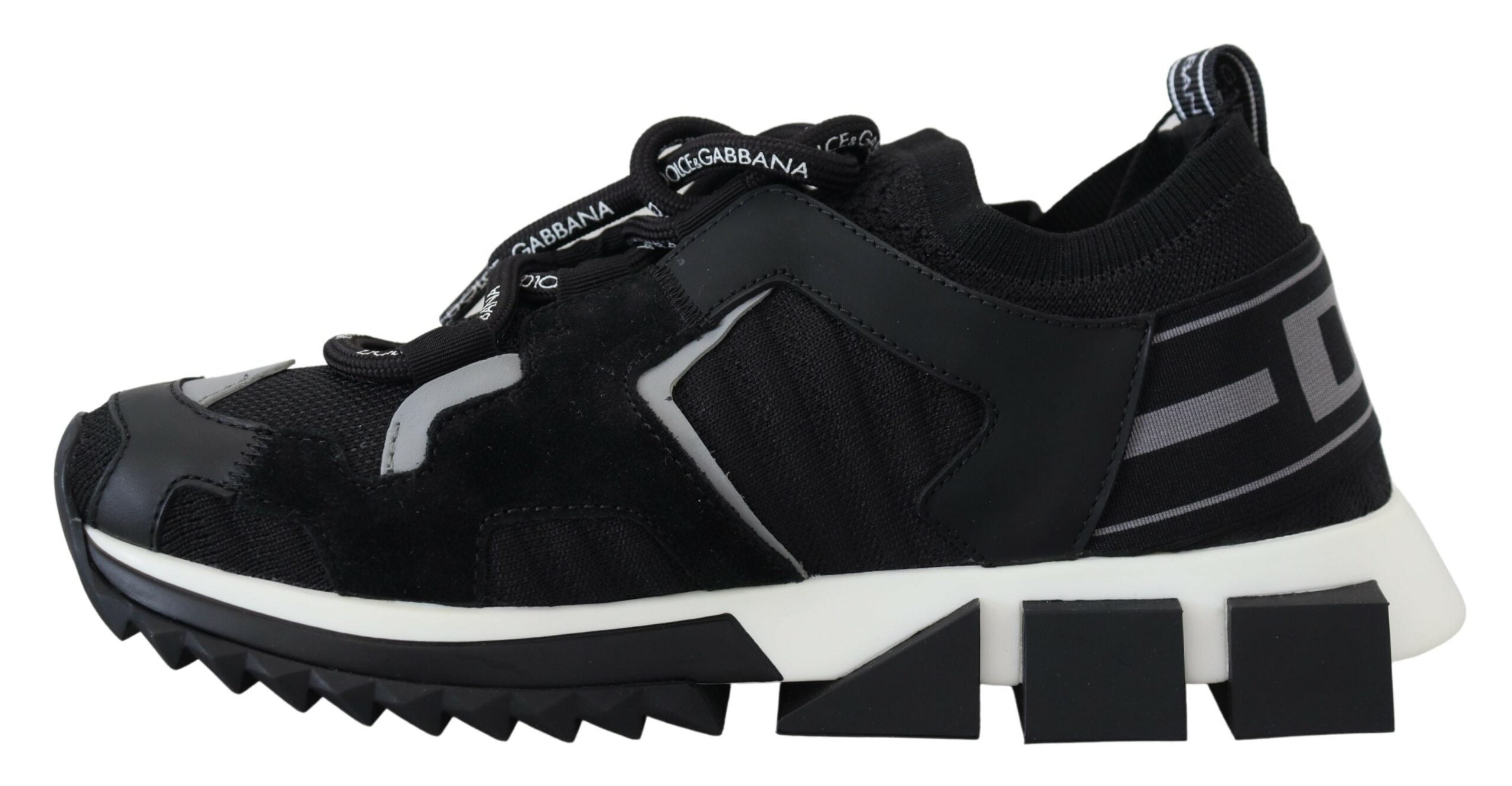 Dolce & Gabbana Schwarz Mesh Sorrento Trekking Turnschuhe Schuhe-5