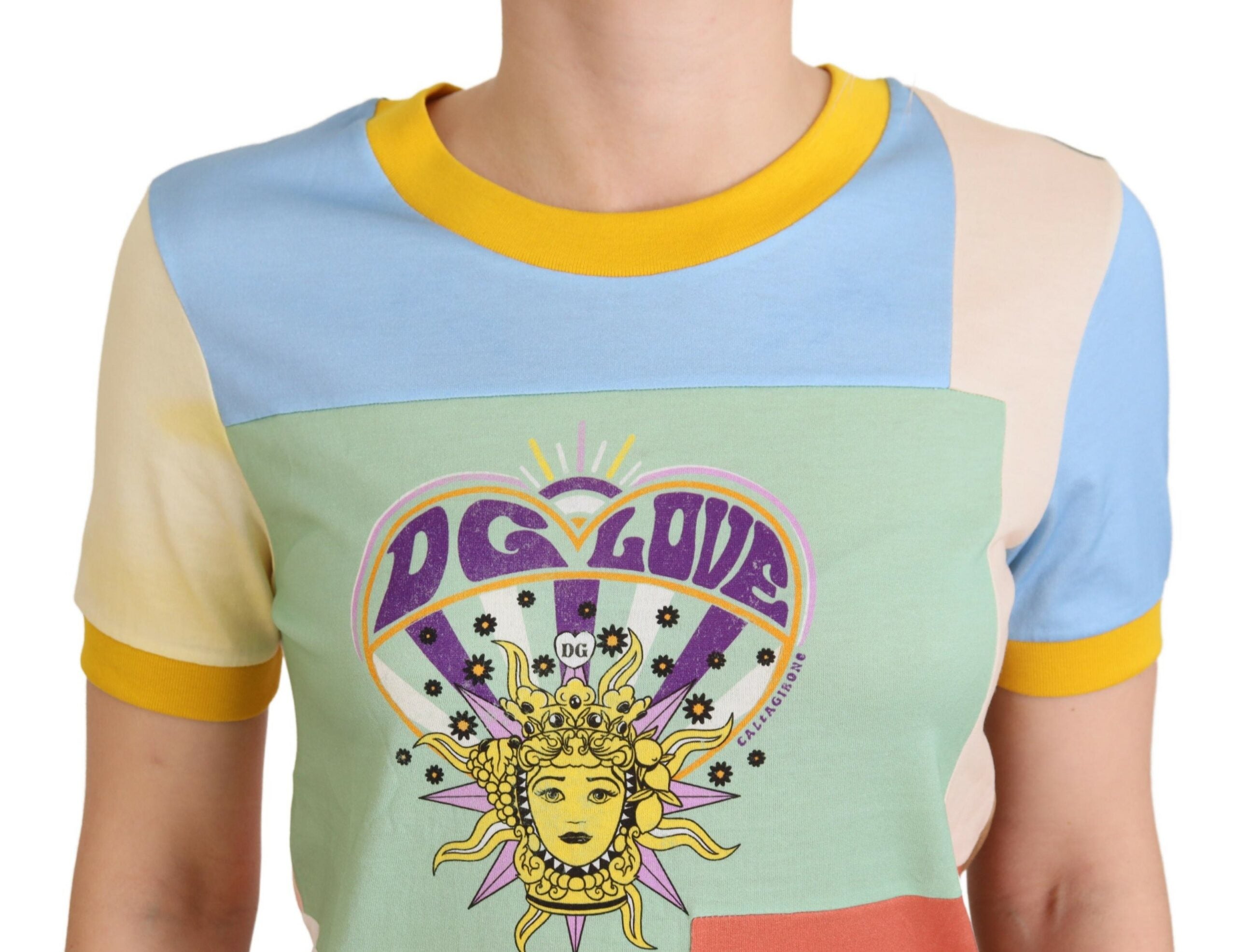 Dolce & Gabbana Multicolor Cotton DG Love Patchwork-3