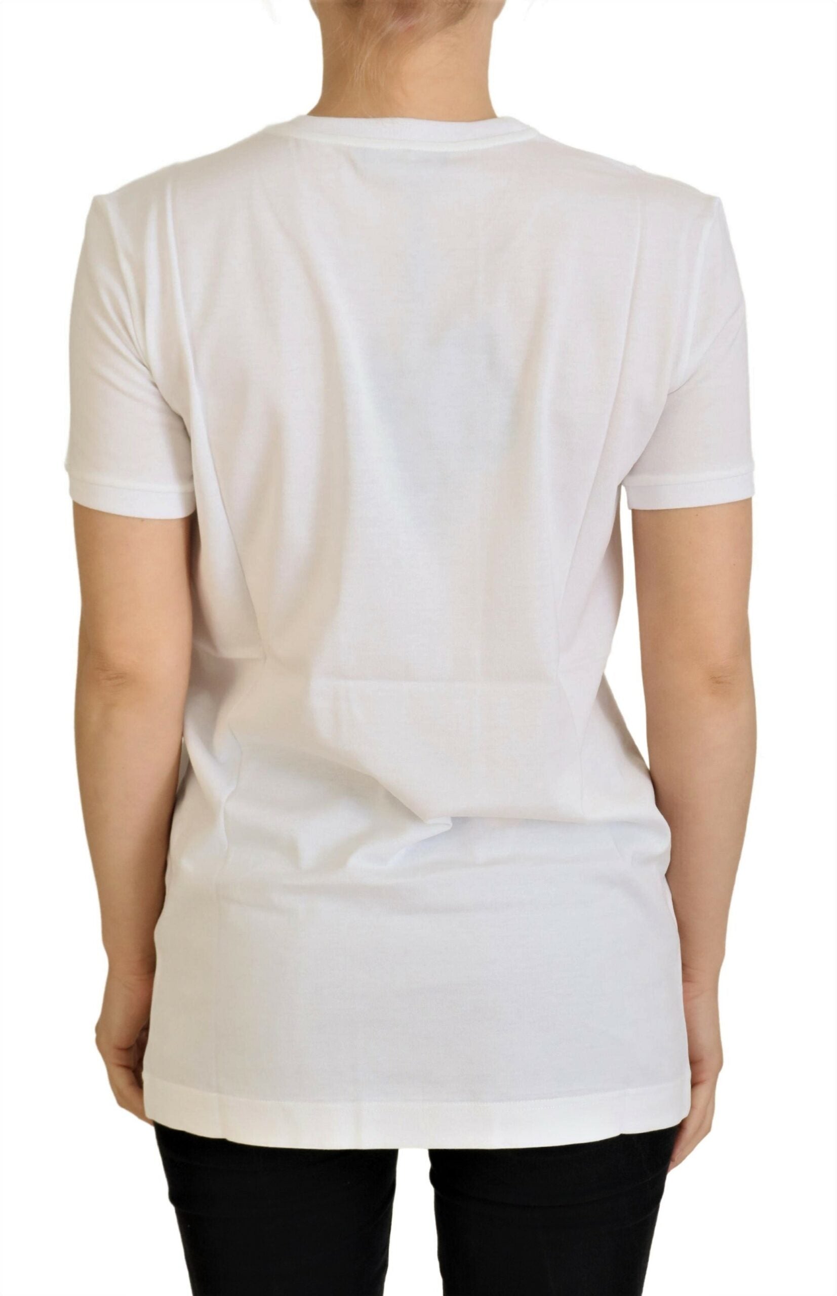 Dolce & Gabbana White Cotton T-Shirt by DG Loves SUD-2